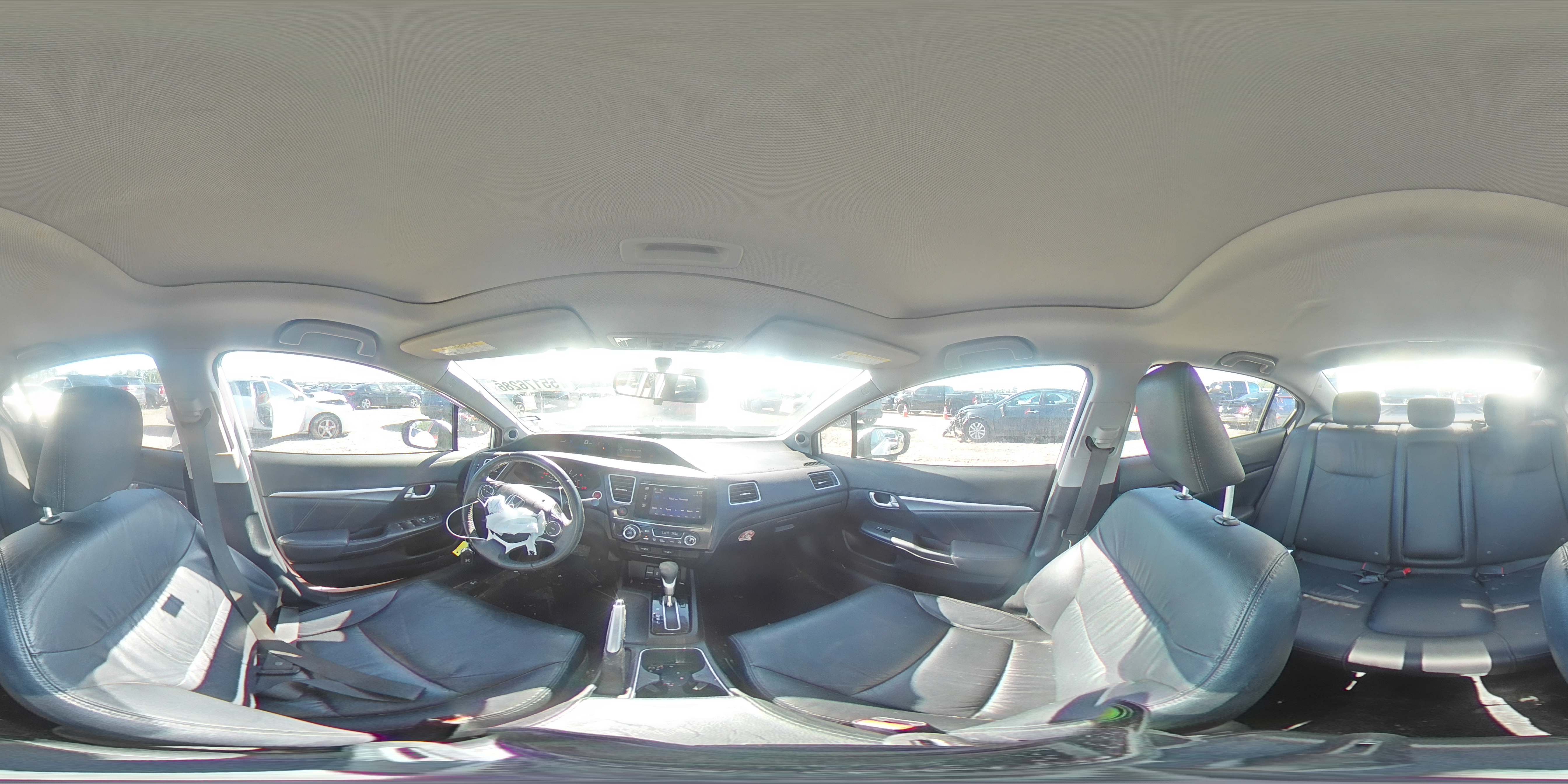 2015 Honda Civic White vin: 19XFB2F91FE013880