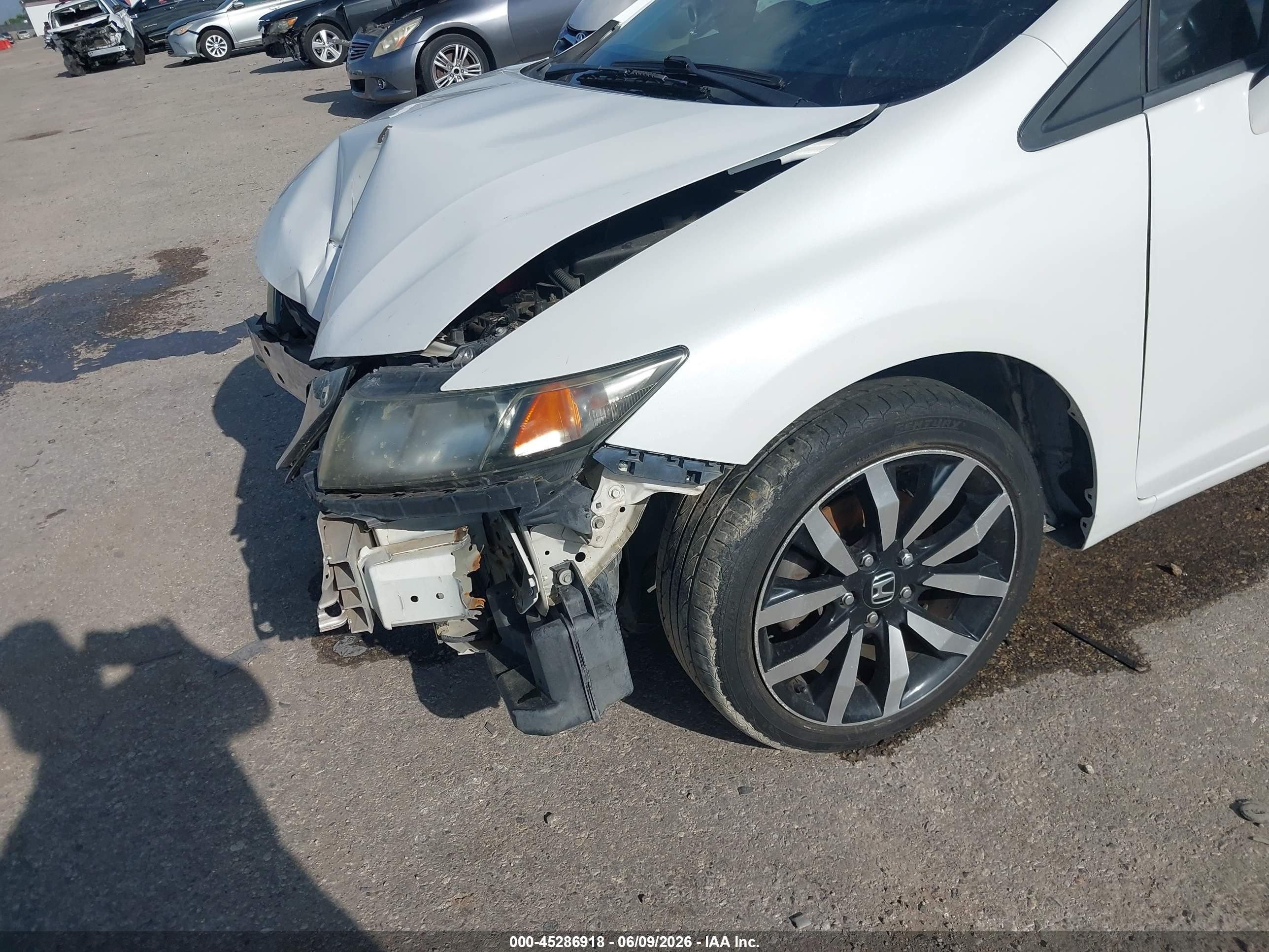 2015 Honda Civic Ex-l White vin: 19XFB2F91FE026855