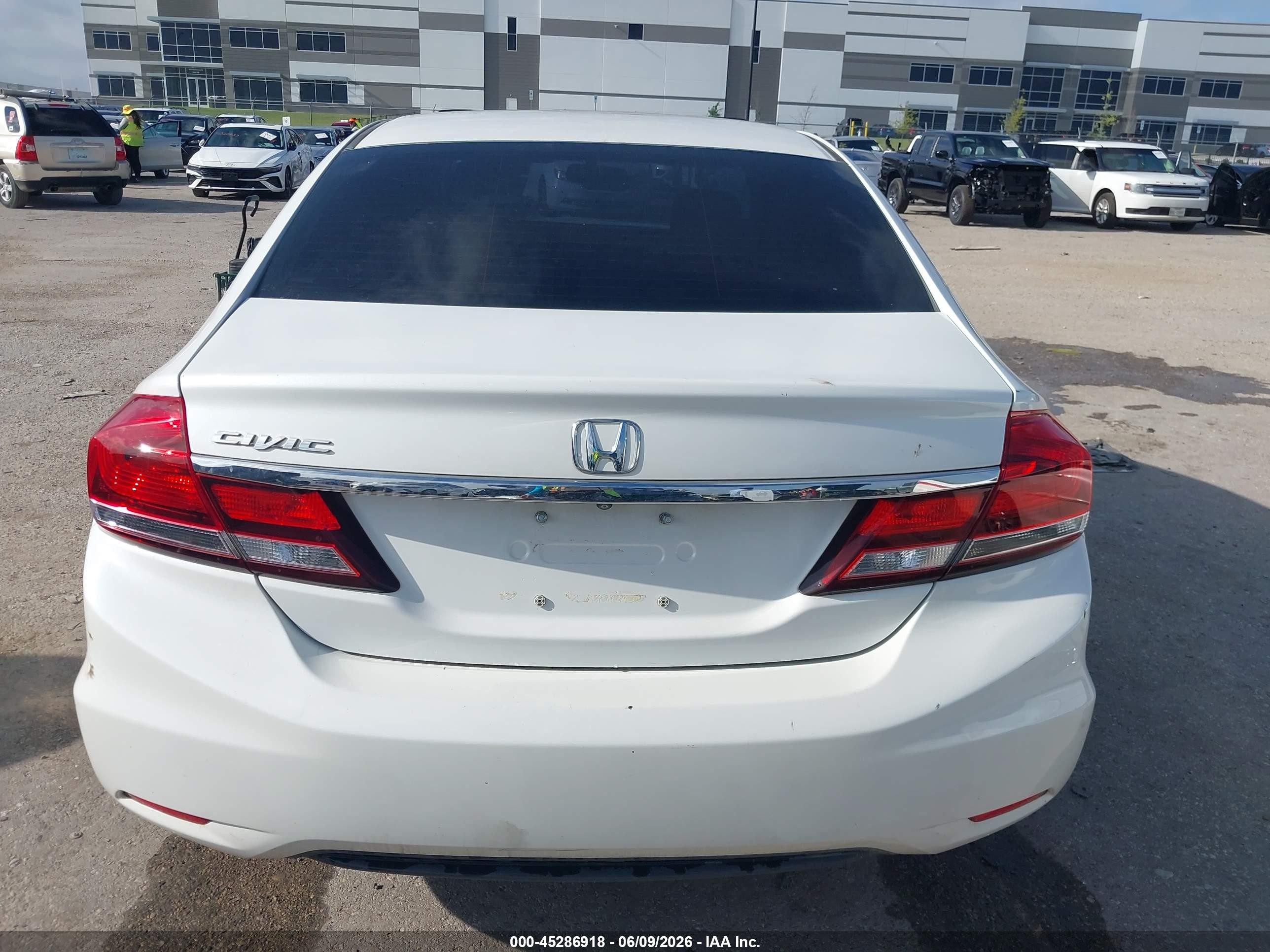 2015 Honda Civic Ex-l White vin: 19XFB2F91FE026855