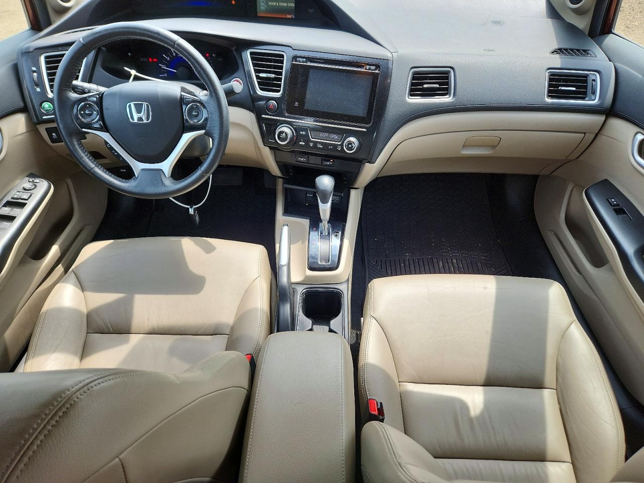 2015 Honda Civic Exl Maroon vin: 19XFB2F91FE057605