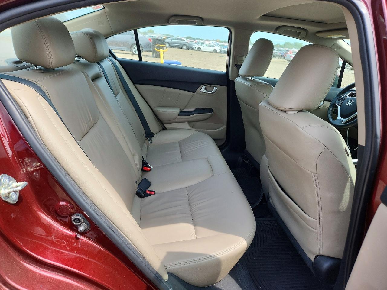 2015 Honda Civic Exl Maroon vin: 19XFB2F91FE057605