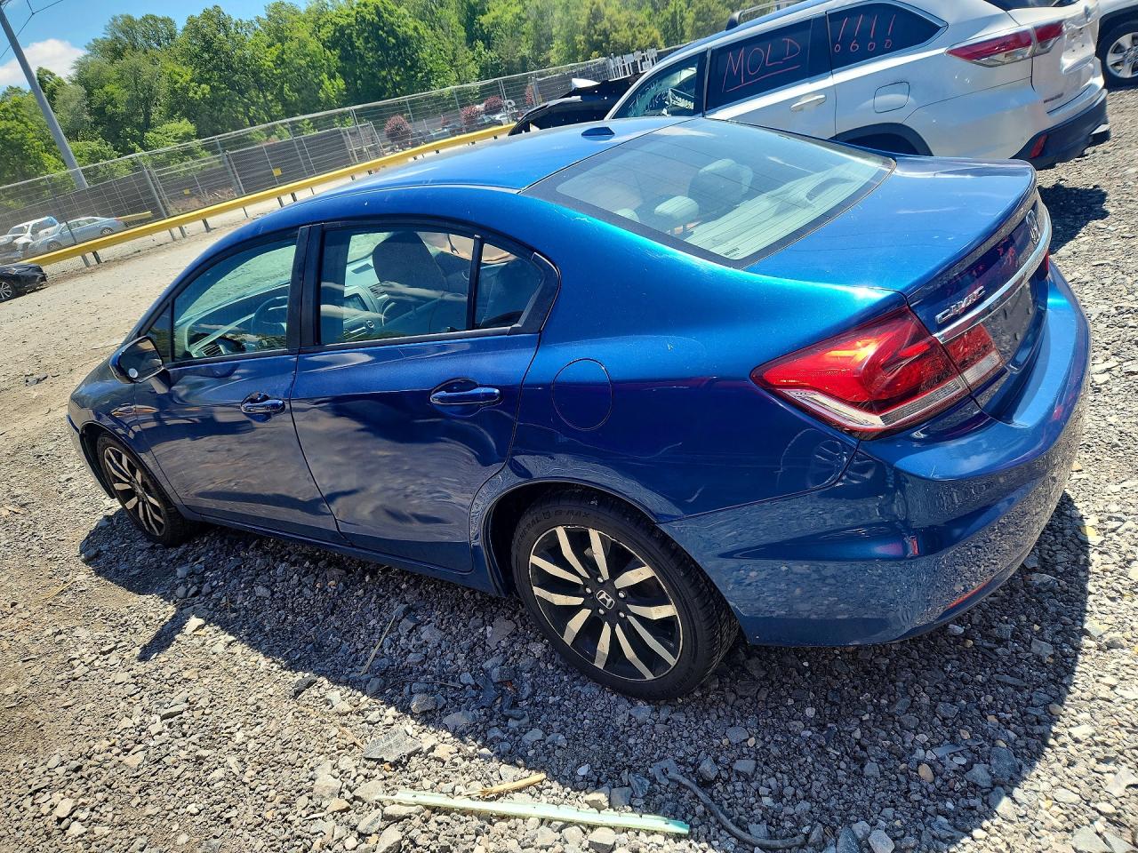 2015 Honda Civic Exl Blue vin: 19XFB2F91FE064327
