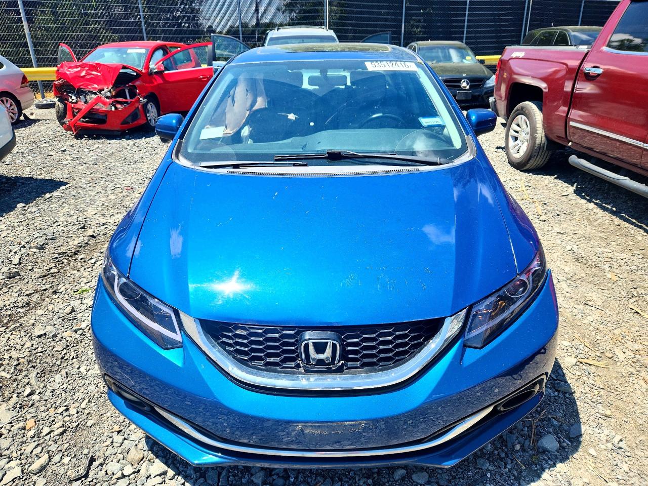 2015 Honda Civic Exl Blue vin: 19XFB2F91FE064327