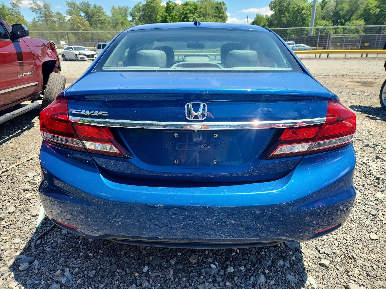 2015 Honda Civic Exl Blue vin: 19XFB2F91FE064327