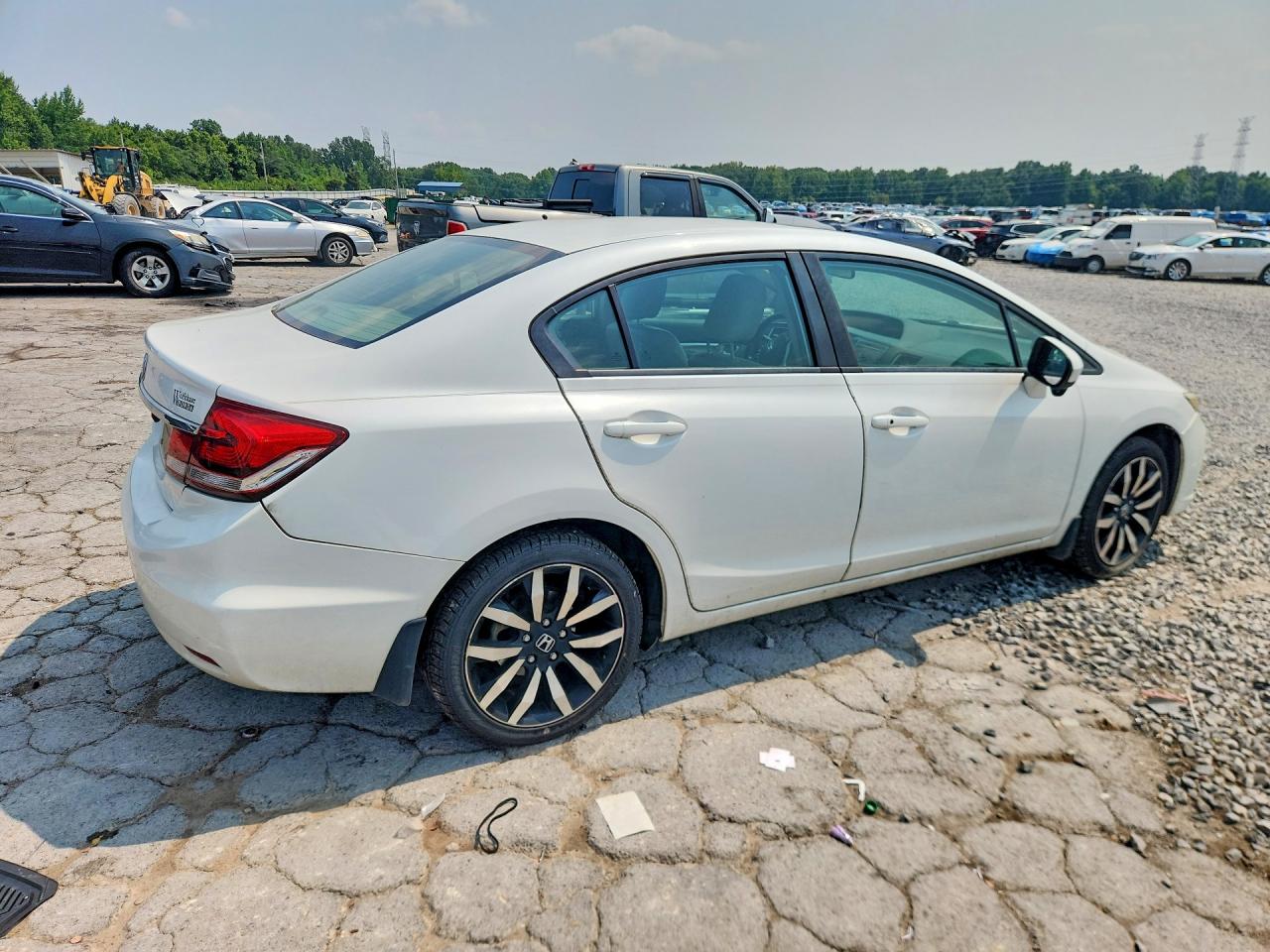 2015 Honda Civic Exl White vin: 19XFB2F91FE068071