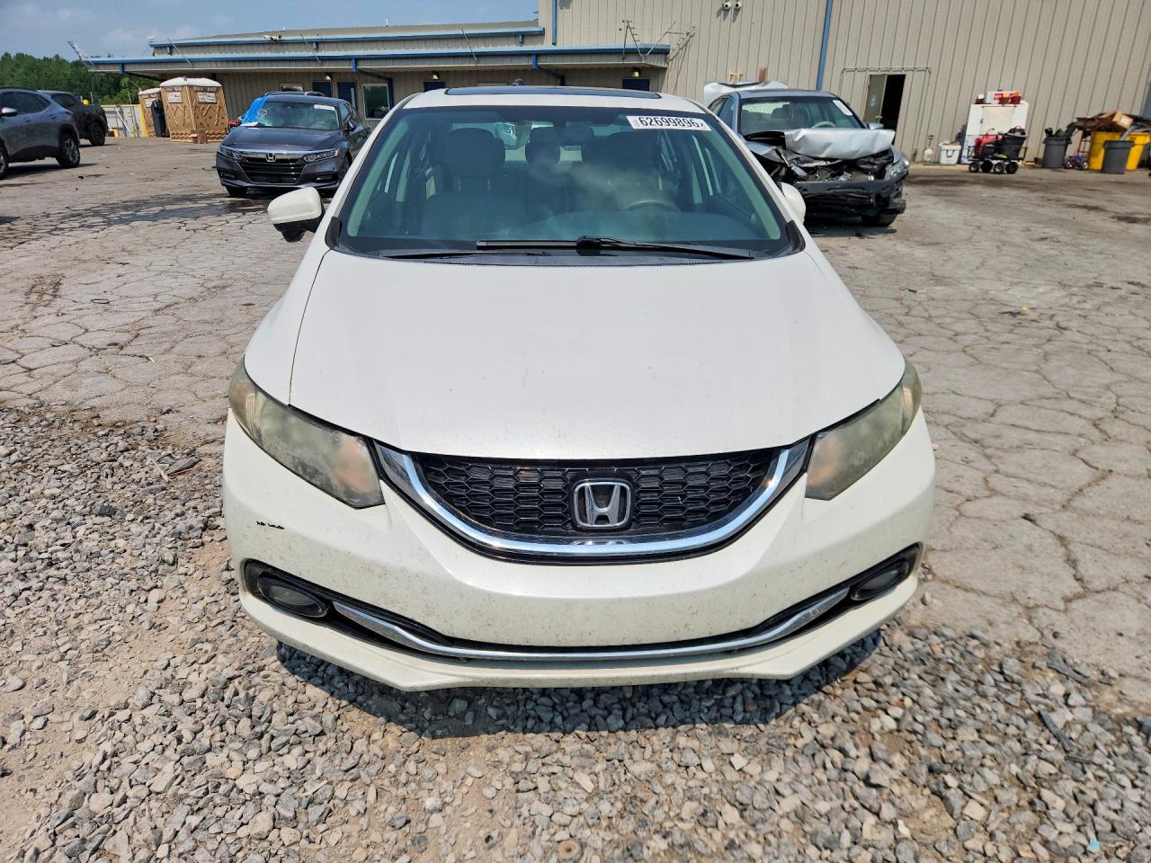 2015 Honda Civic Exl White vin: 19XFB2F91FE068071