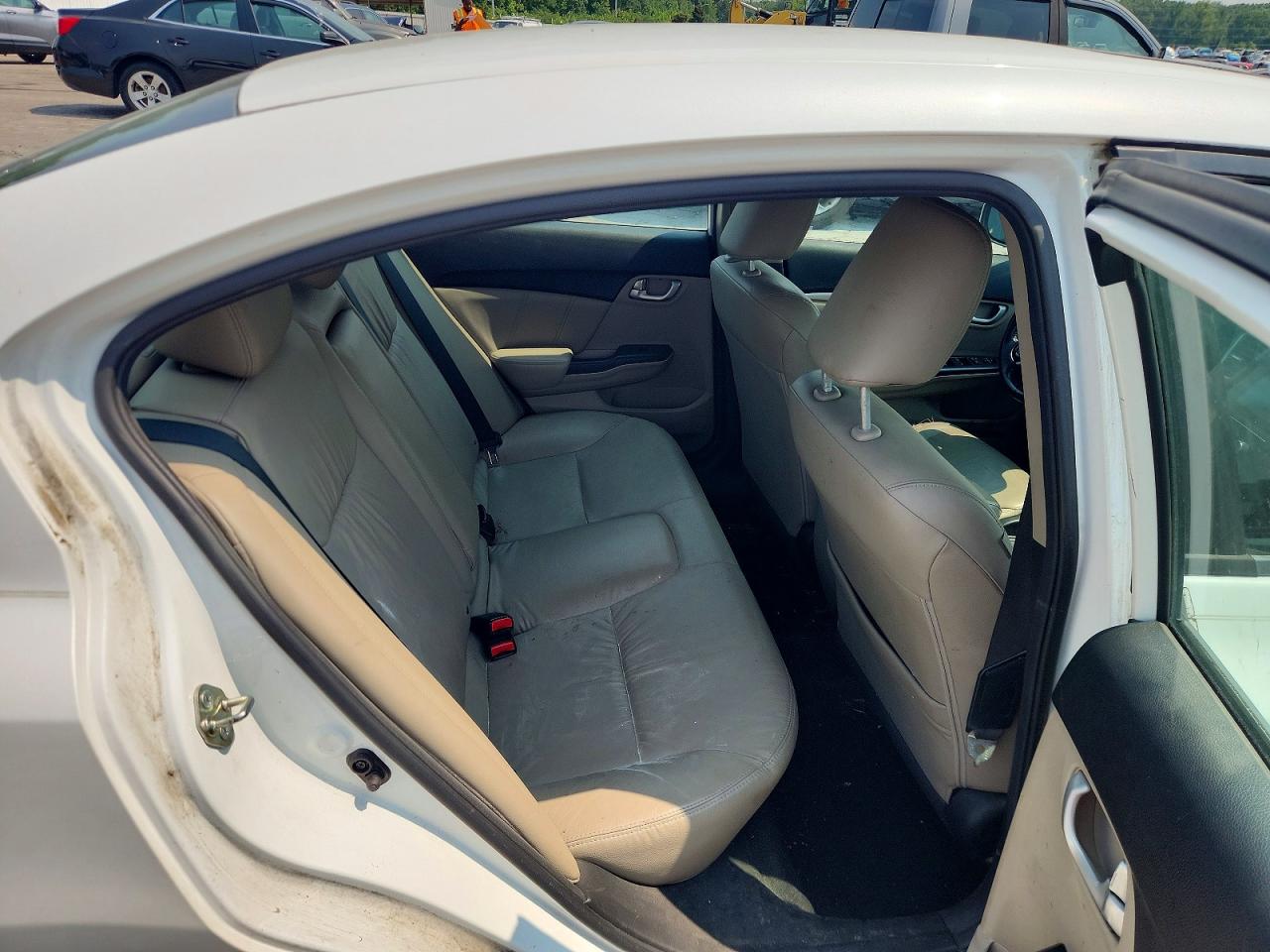 2015 Honda Civic Exl White vin: 19XFB2F91FE068071