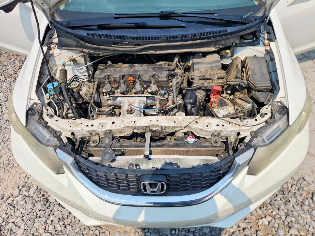 2015 Honda Civic Exl White vin: 19XFB2F91FE068071