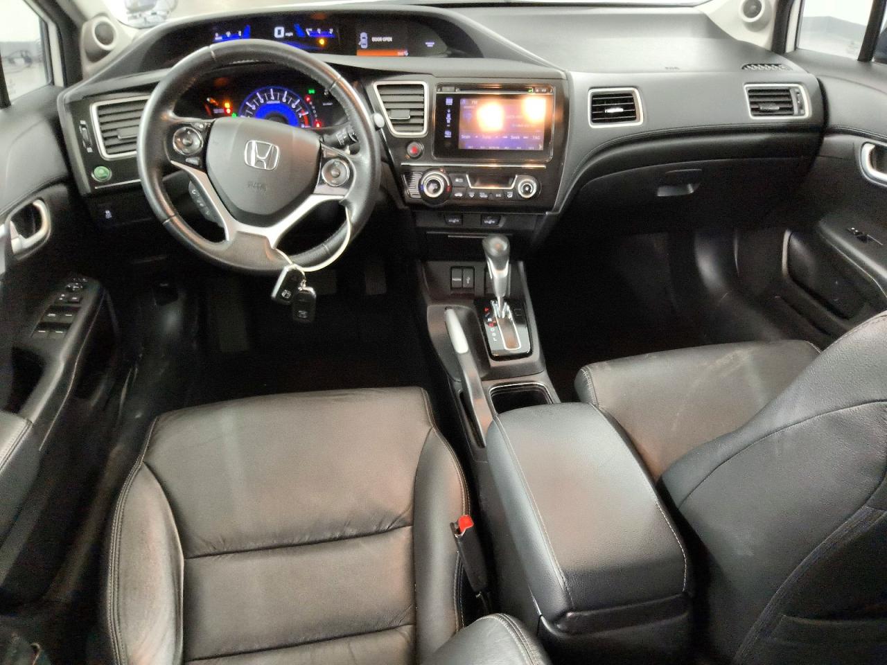 2015 Honda Civic Exl White vin: 19XFB2F91FE268481