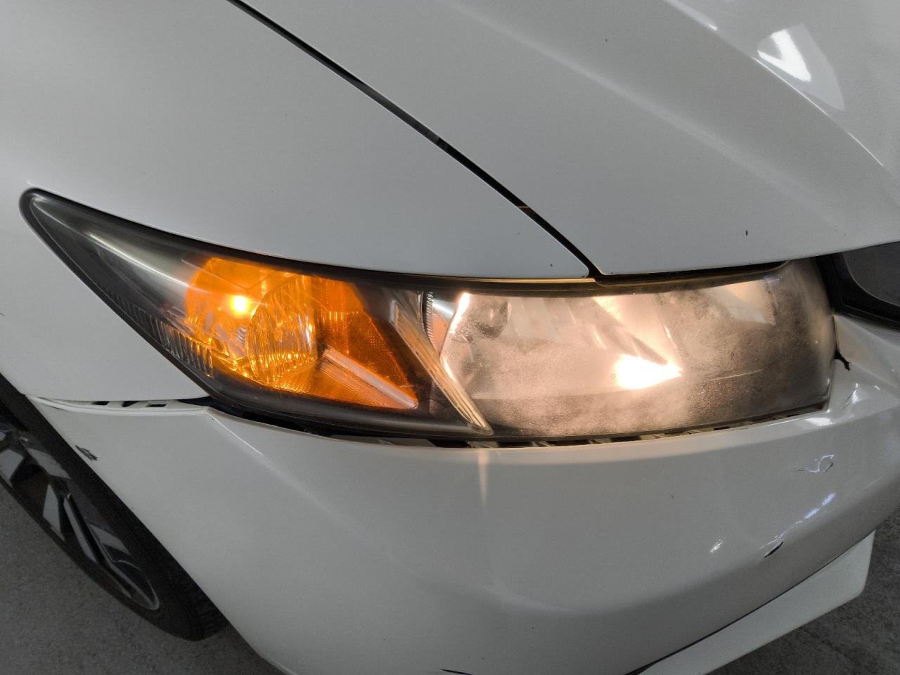 2015 Honda Civic Exl White vin: 19XFB2F91FE268481 Damage: Right Head Lamp, Faded, Repair Required
