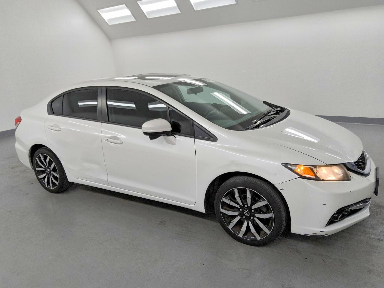 2015 Honda Civic Exl White vin: 19XFB2F91FE268481