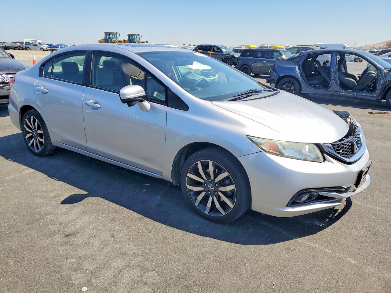 2015 Honda Civic Exl Silver vin: 19XFB2F91FE280565
