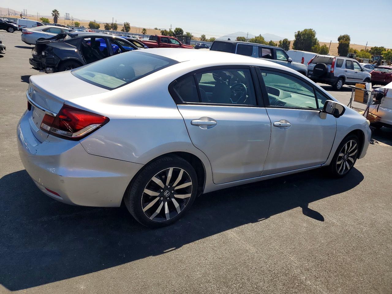 2015 Honda Civic Exl Silver vin: 19XFB2F91FE280565