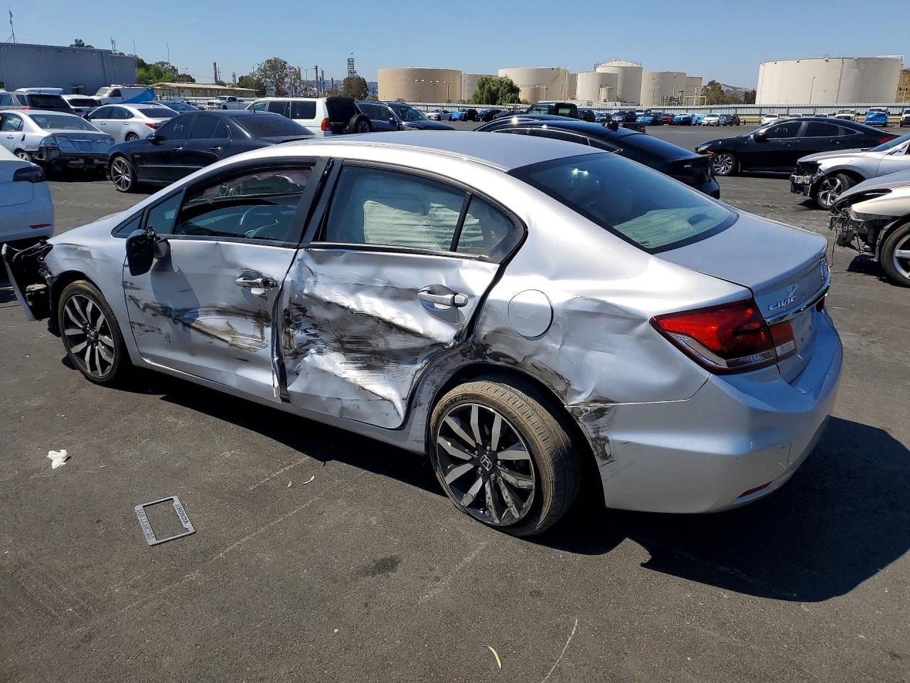 2015 Honda Civic Exl Silver vin: 19XFB2F91FE280565
