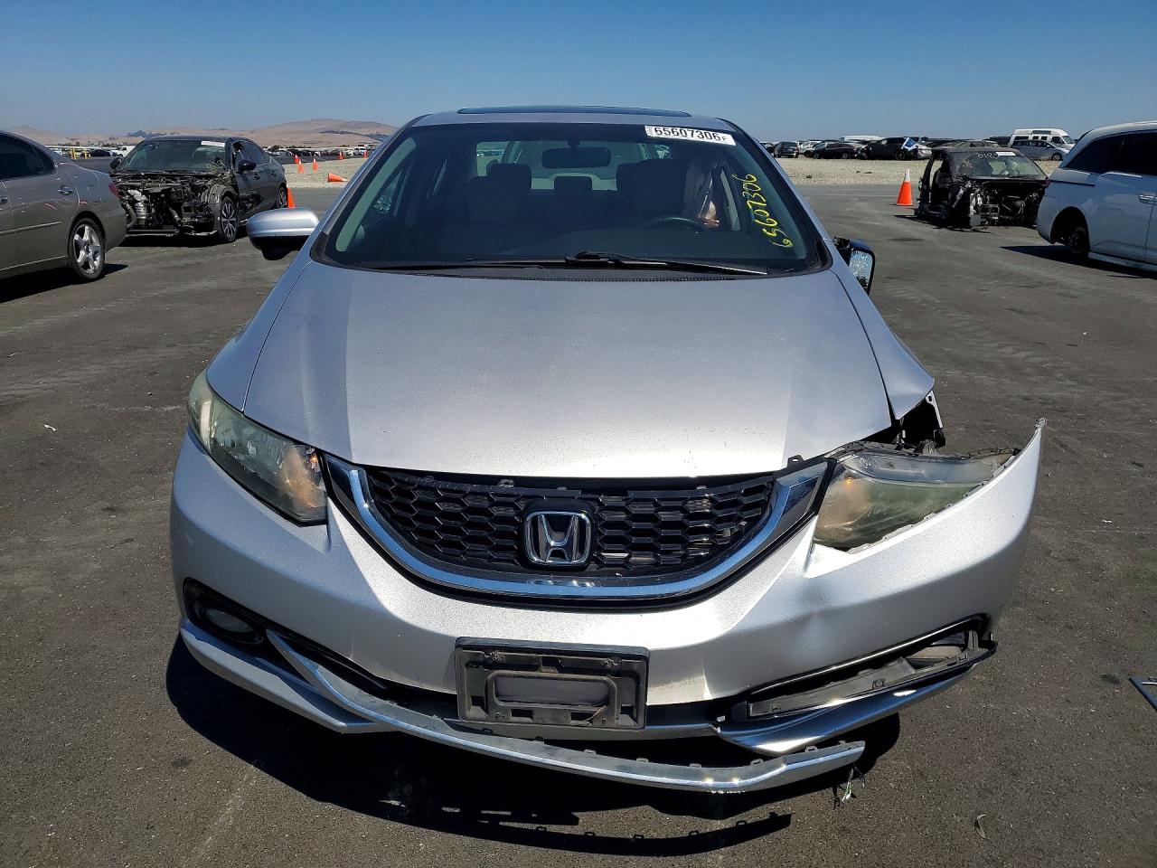 2015 Honda Civic Exl Silver vin: 19XFB2F91FE280565
