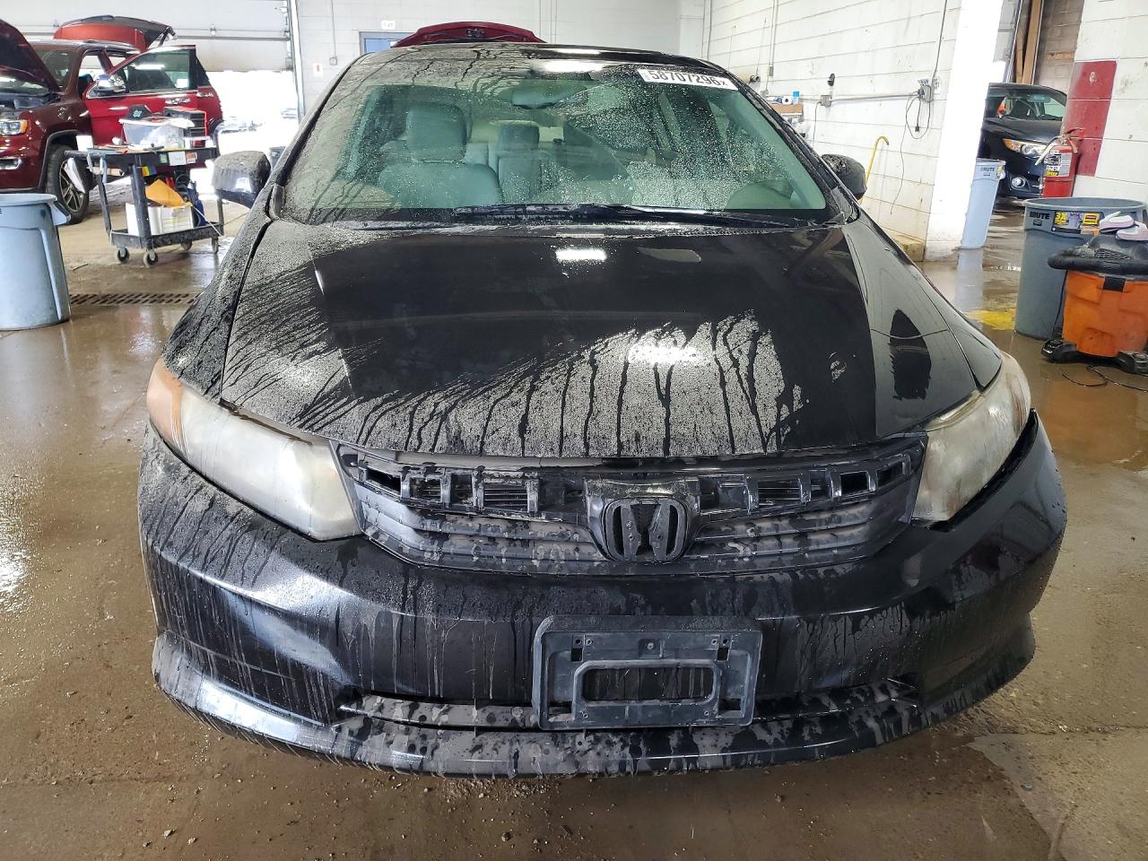 2012 Honda Civic Exl Black vin: 19XFB2F92CE000695