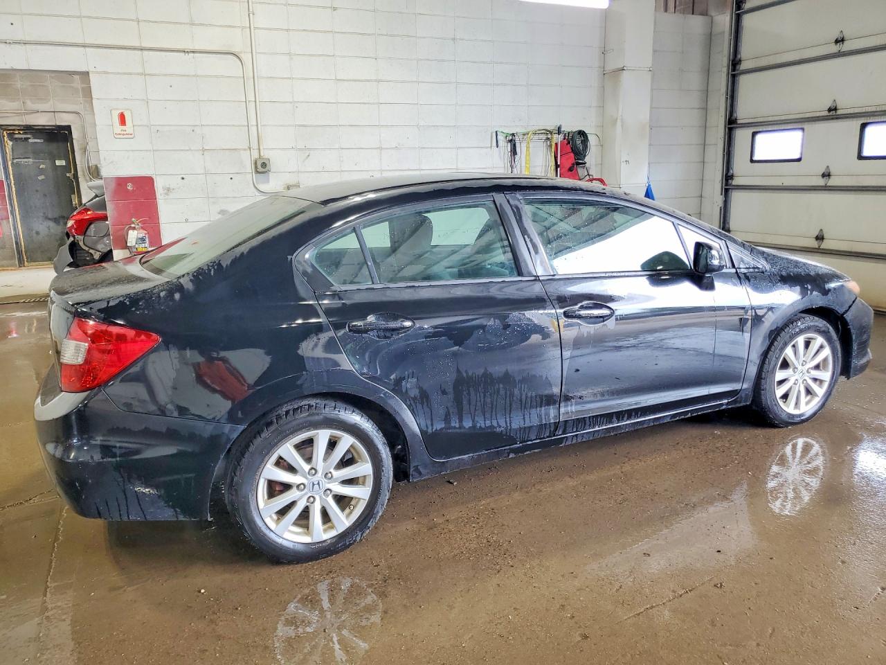 2012 Honda Civic Exl Black vin: 19XFB2F92CE000695