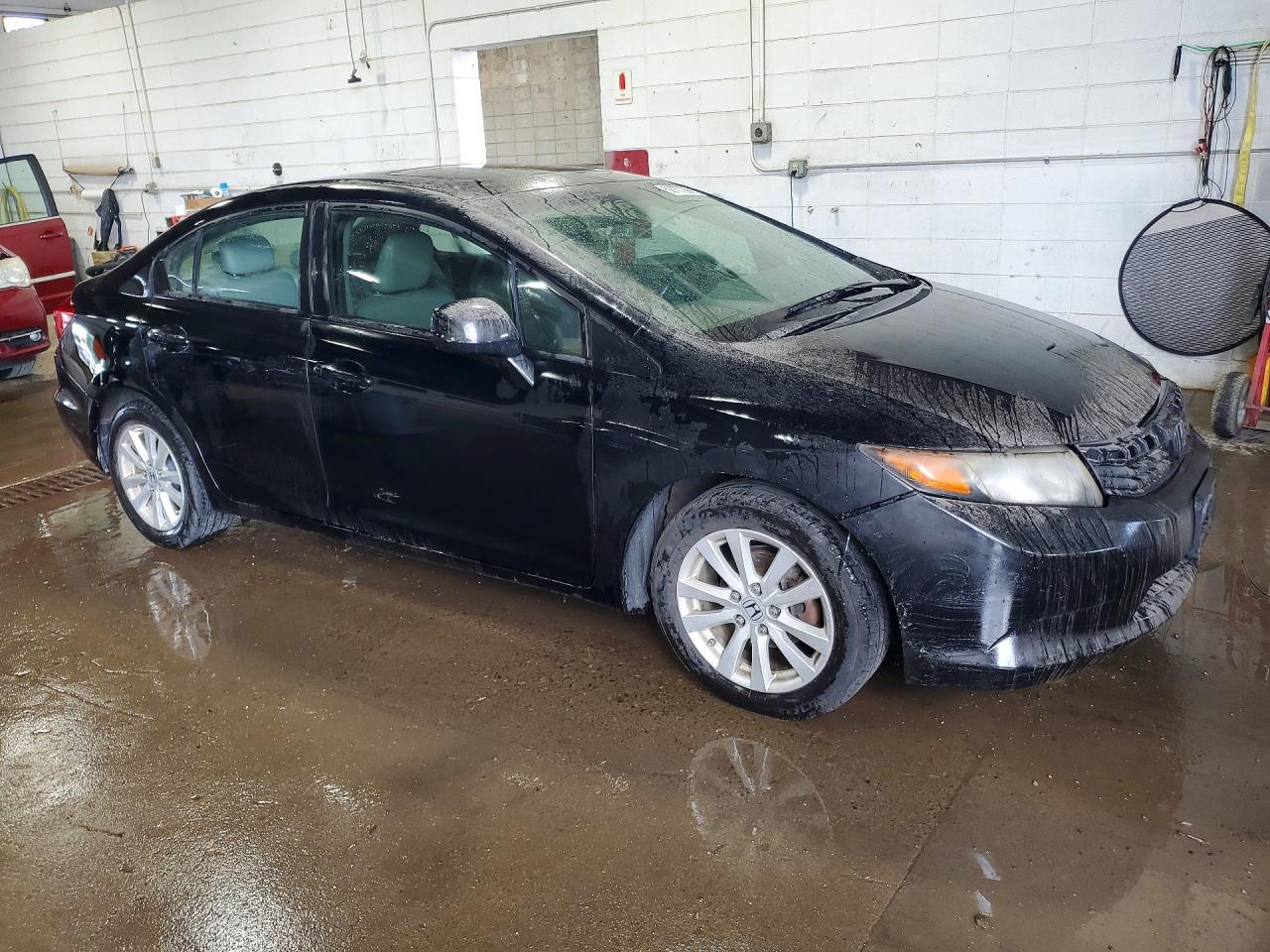 2012 Honda Civic Exl Black vin: 19XFB2F92CE000695
