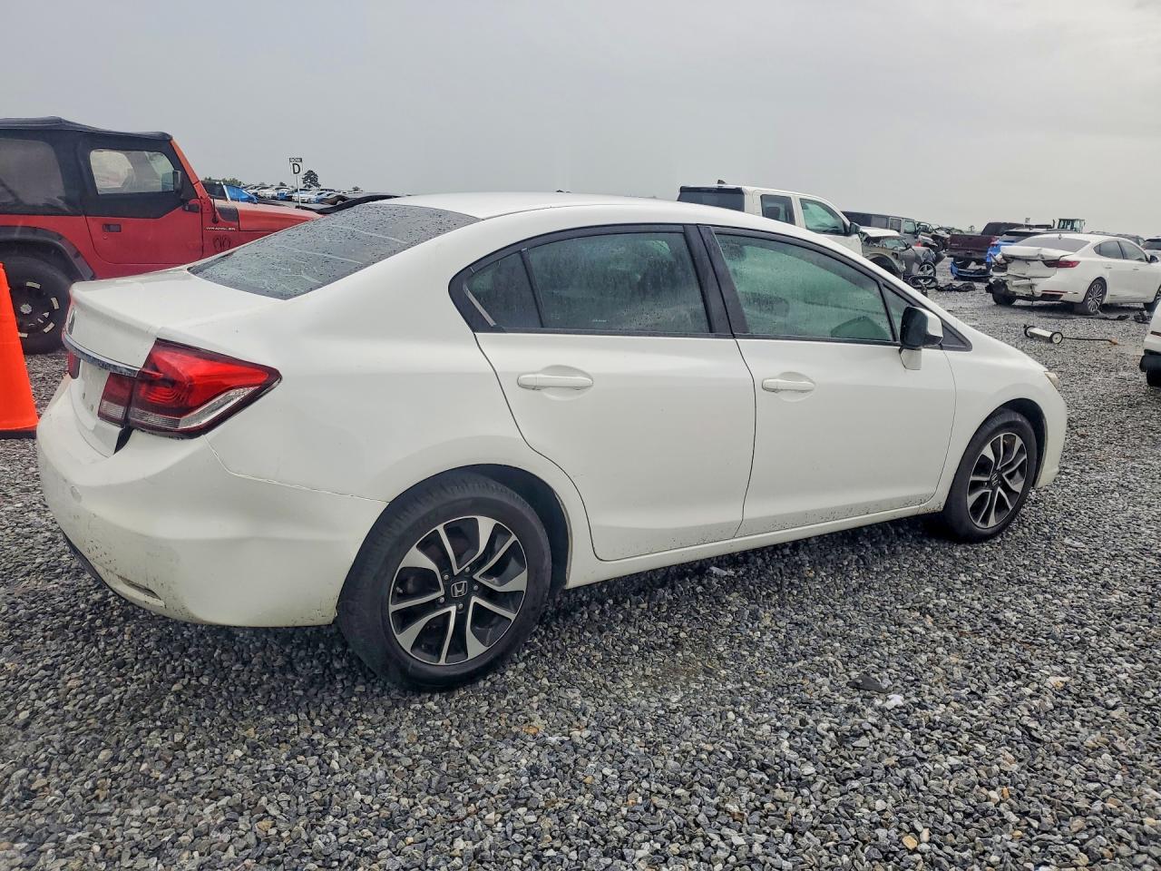 2013 Honda Civic Exl White vin: 19XFB2F92DE002688