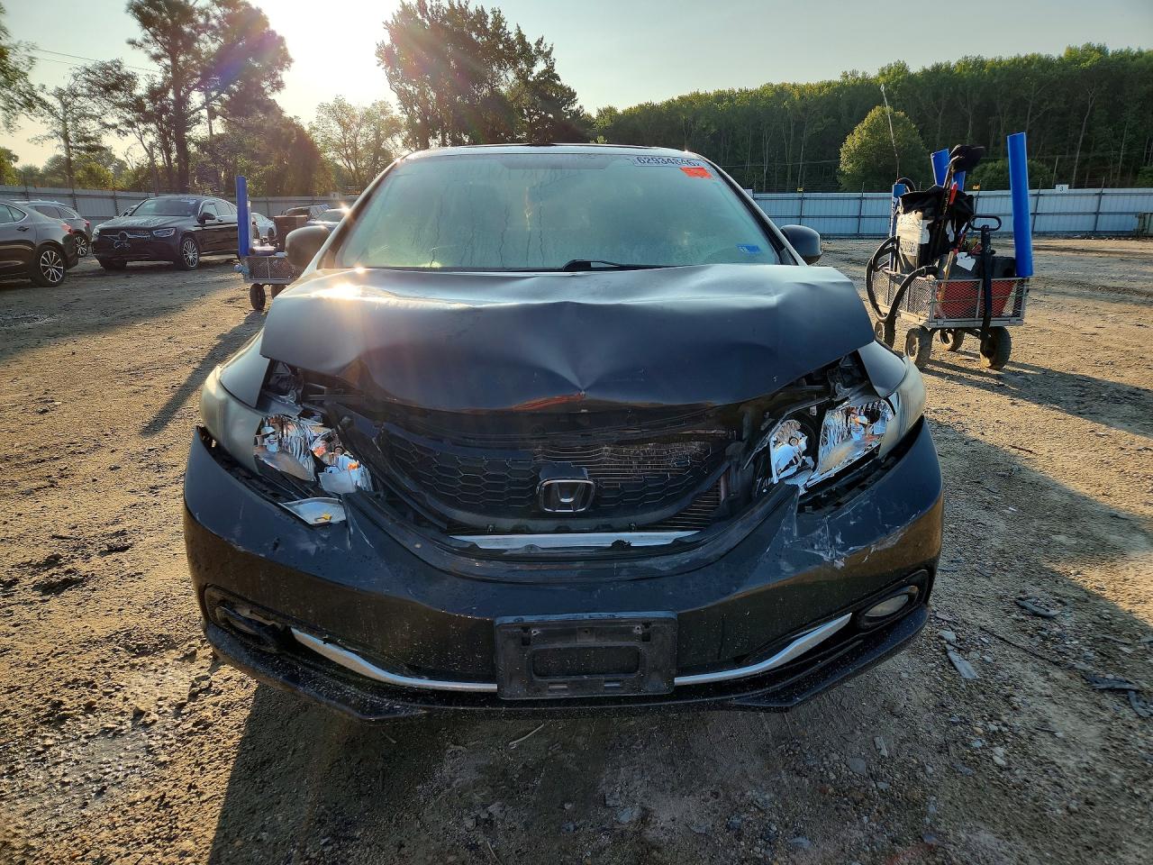 2013 Honda Civic Exl Black vin: 19XFB2F92DE016753
