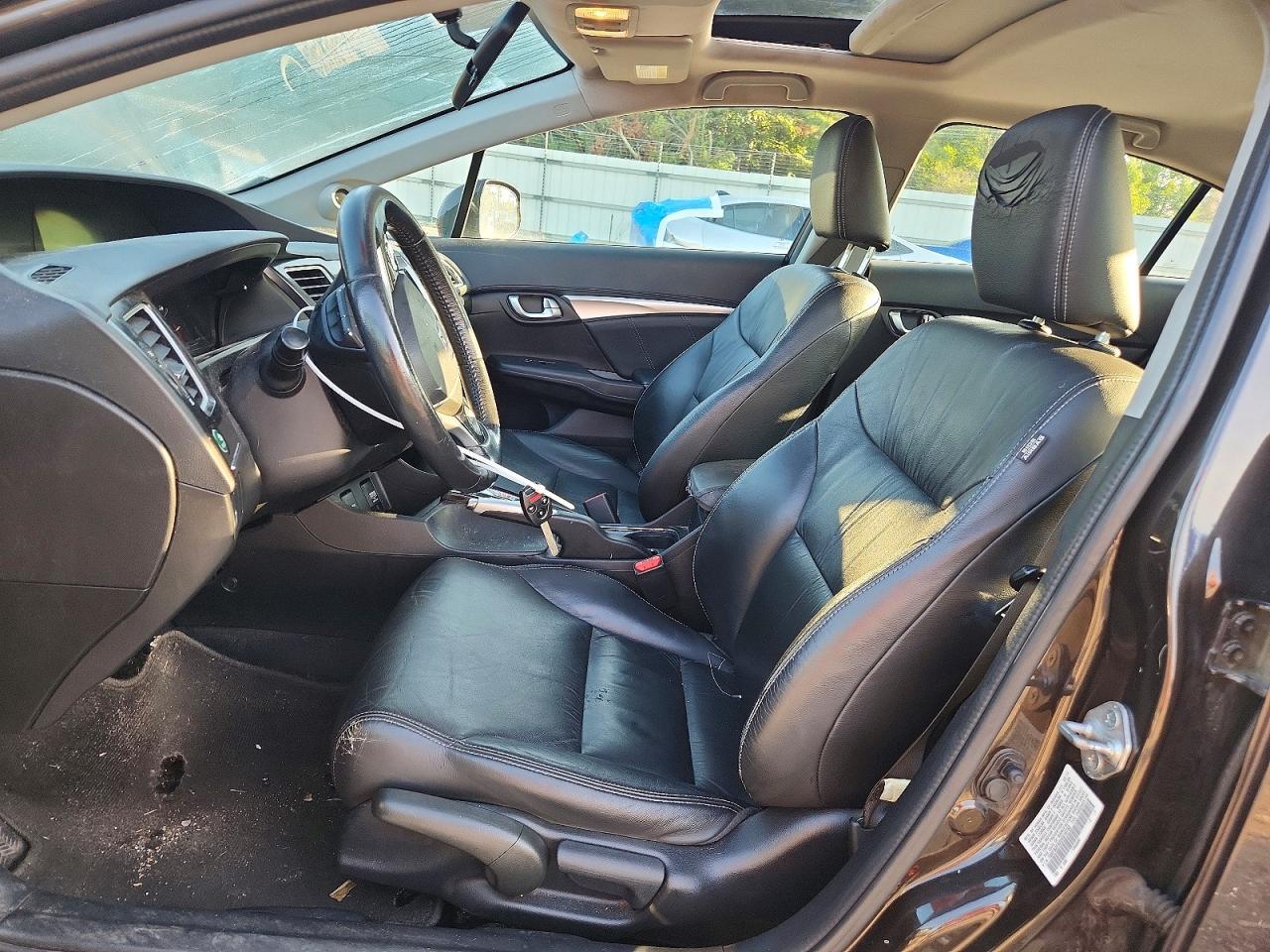2013 Honda Civic Exl Black vin: 19XFB2F92DE016753