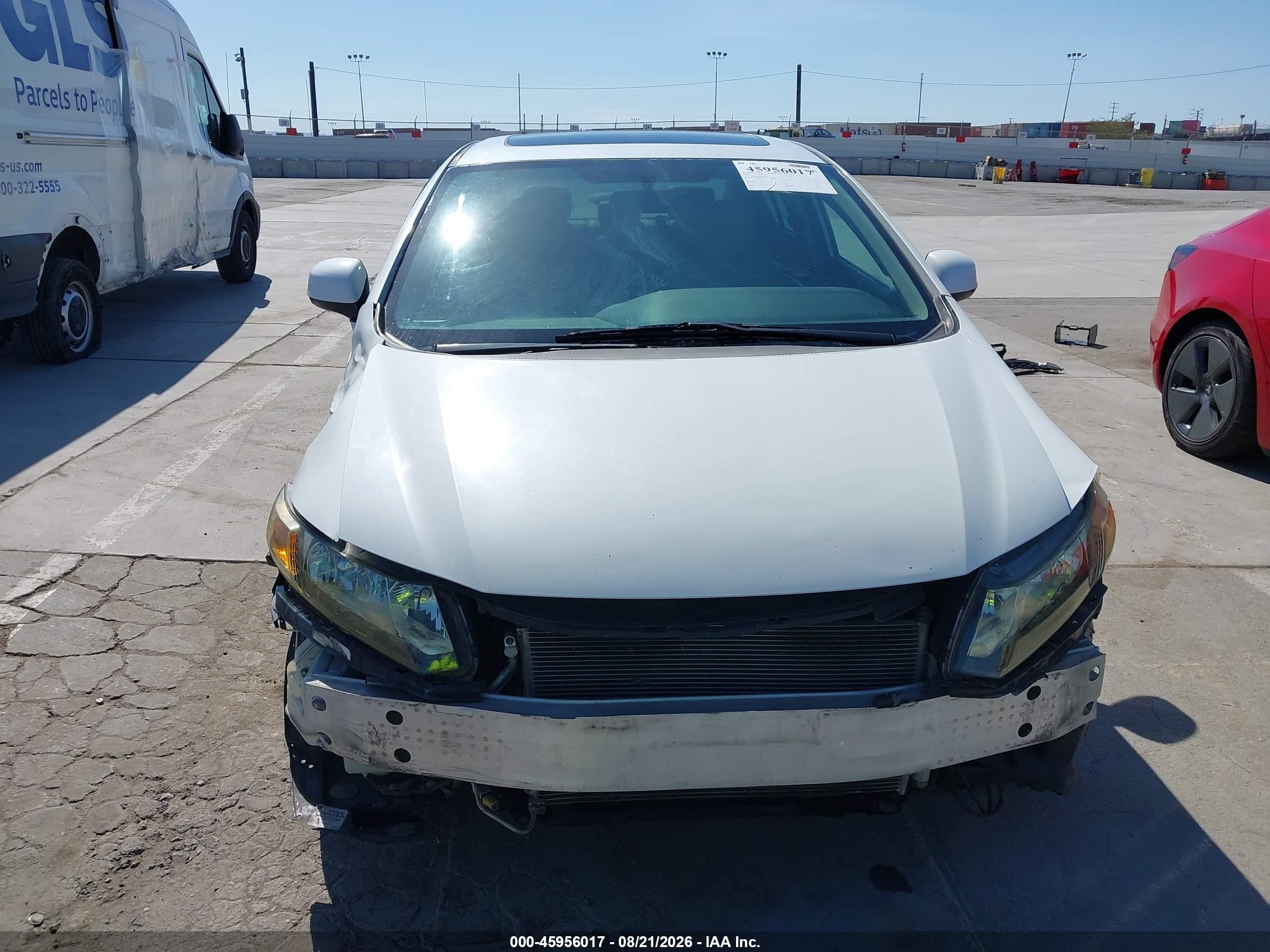 2013 Honda Civic Ex-l White vin: 19XFB2F92DE039692