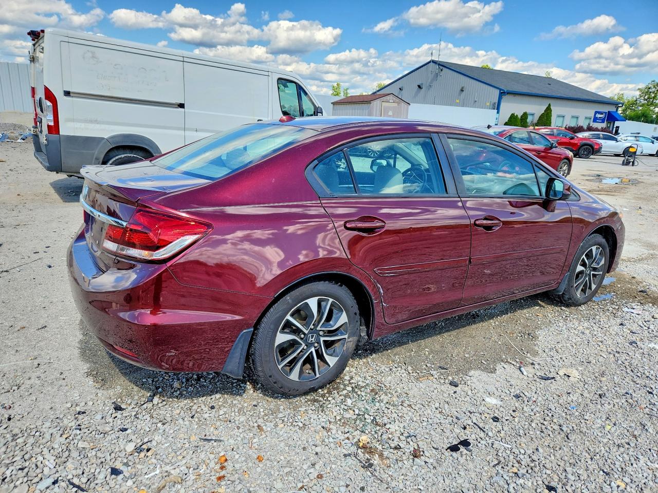 2013 Honda Civic Exl Красный vin: 19XFB2F92DE042379