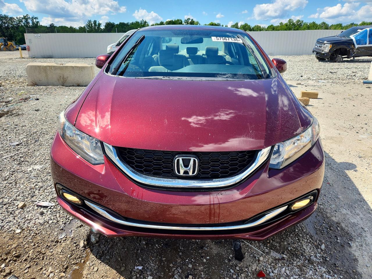 2013 Honda Civic Exl Красный vin: 19XFB2F92DE042379