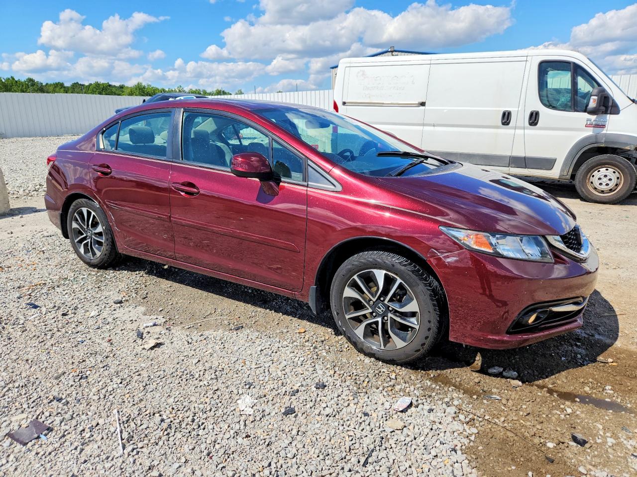 2013 Honda Civic Exl Красный vin: 19XFB2F92DE042379