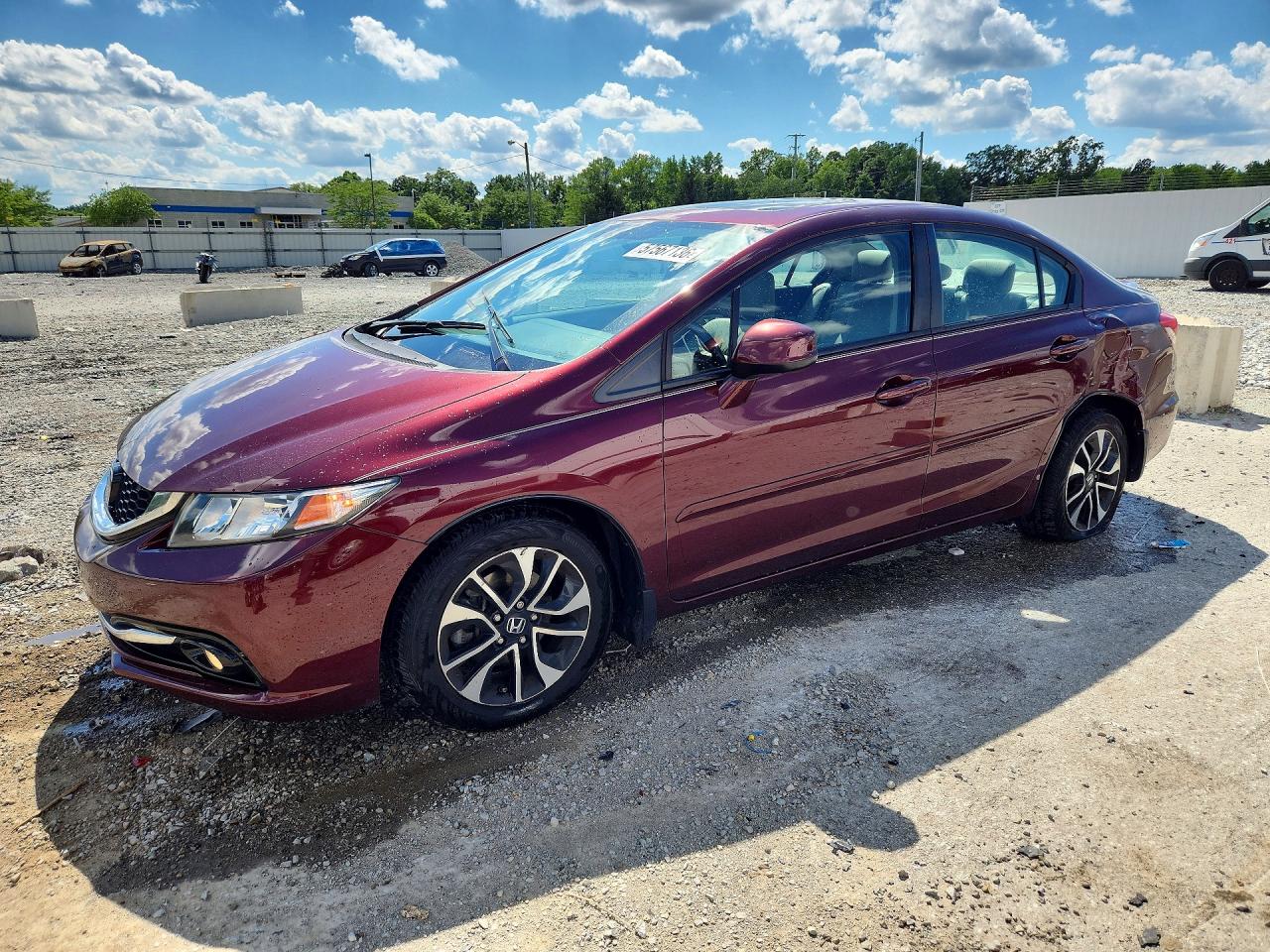 2013 Honda Civic Exl Красный vin: 19XFB2F92DE042379