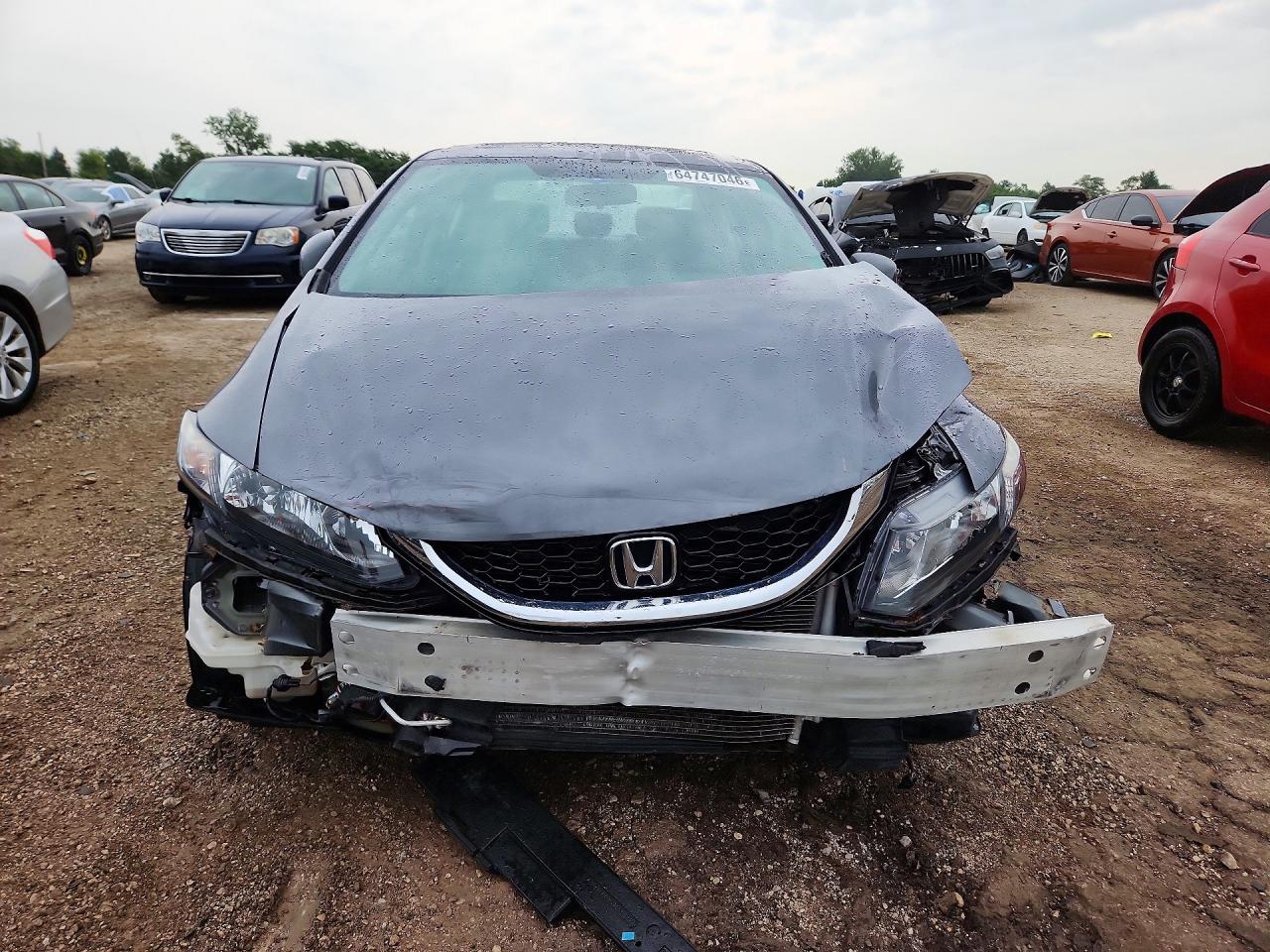 2013 Honda Civic Exl Gray vin: 19XFB2F92DE043659