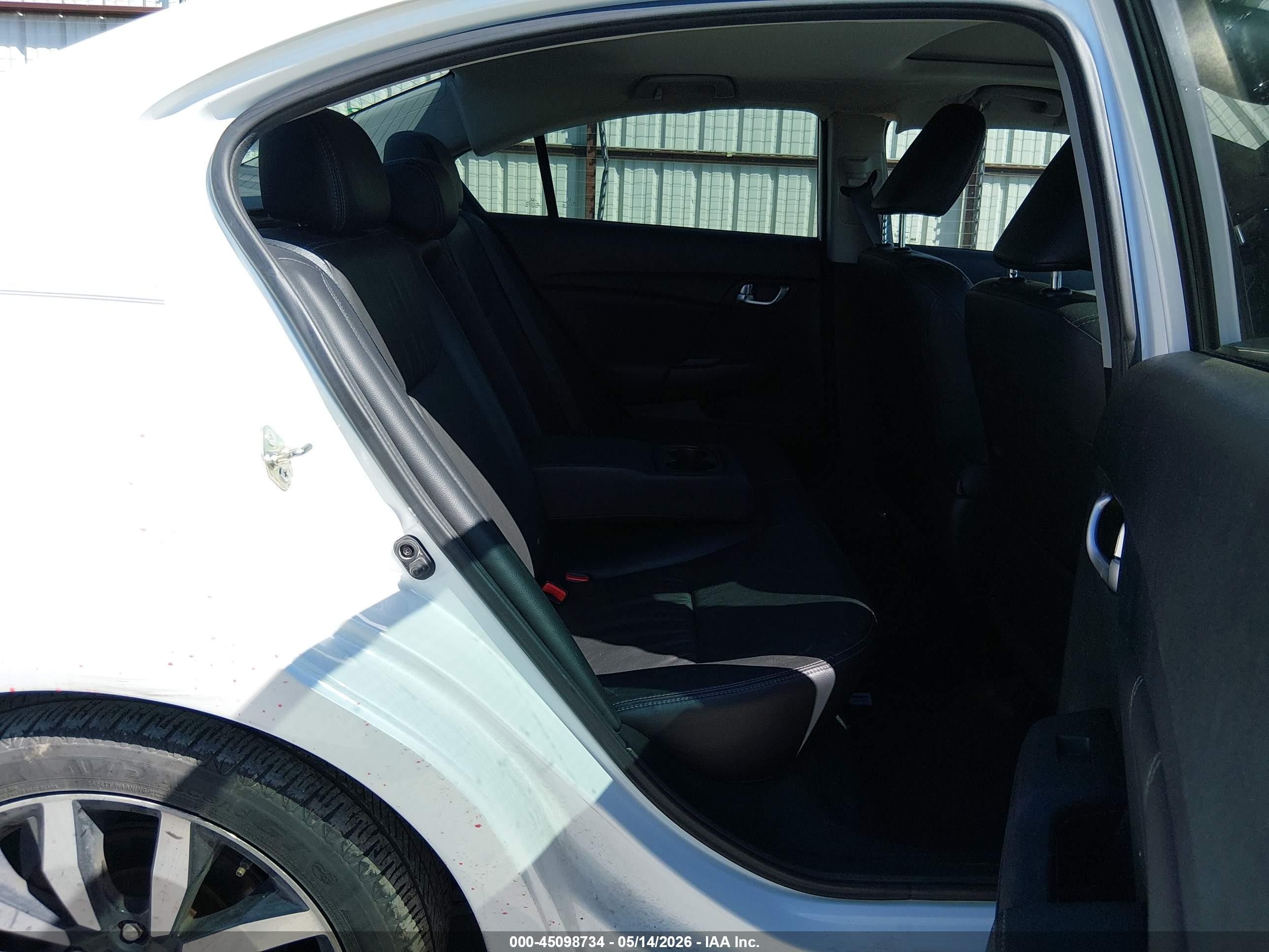 2014 Honda Civic Ex-l White vin: 19XFB2F92EE021114