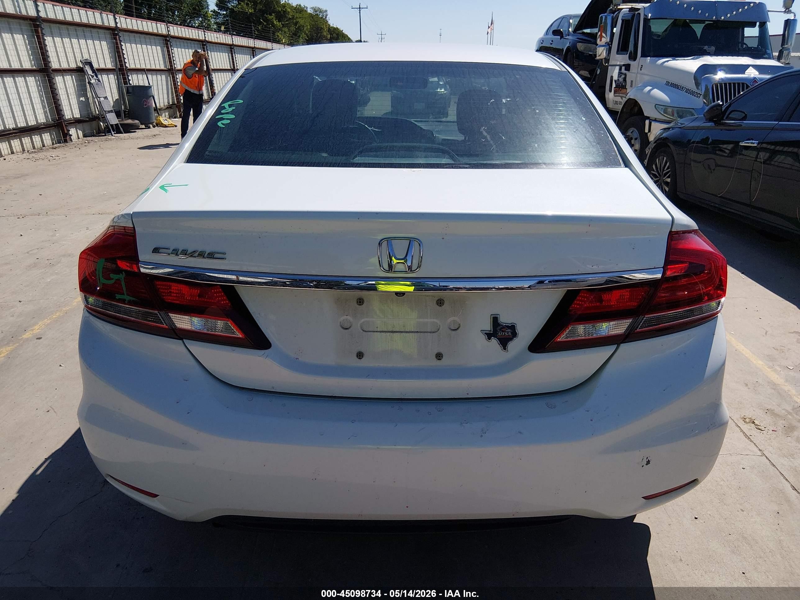 2014 Honda Civic Ex-l White vin: 19XFB2F92EE021114