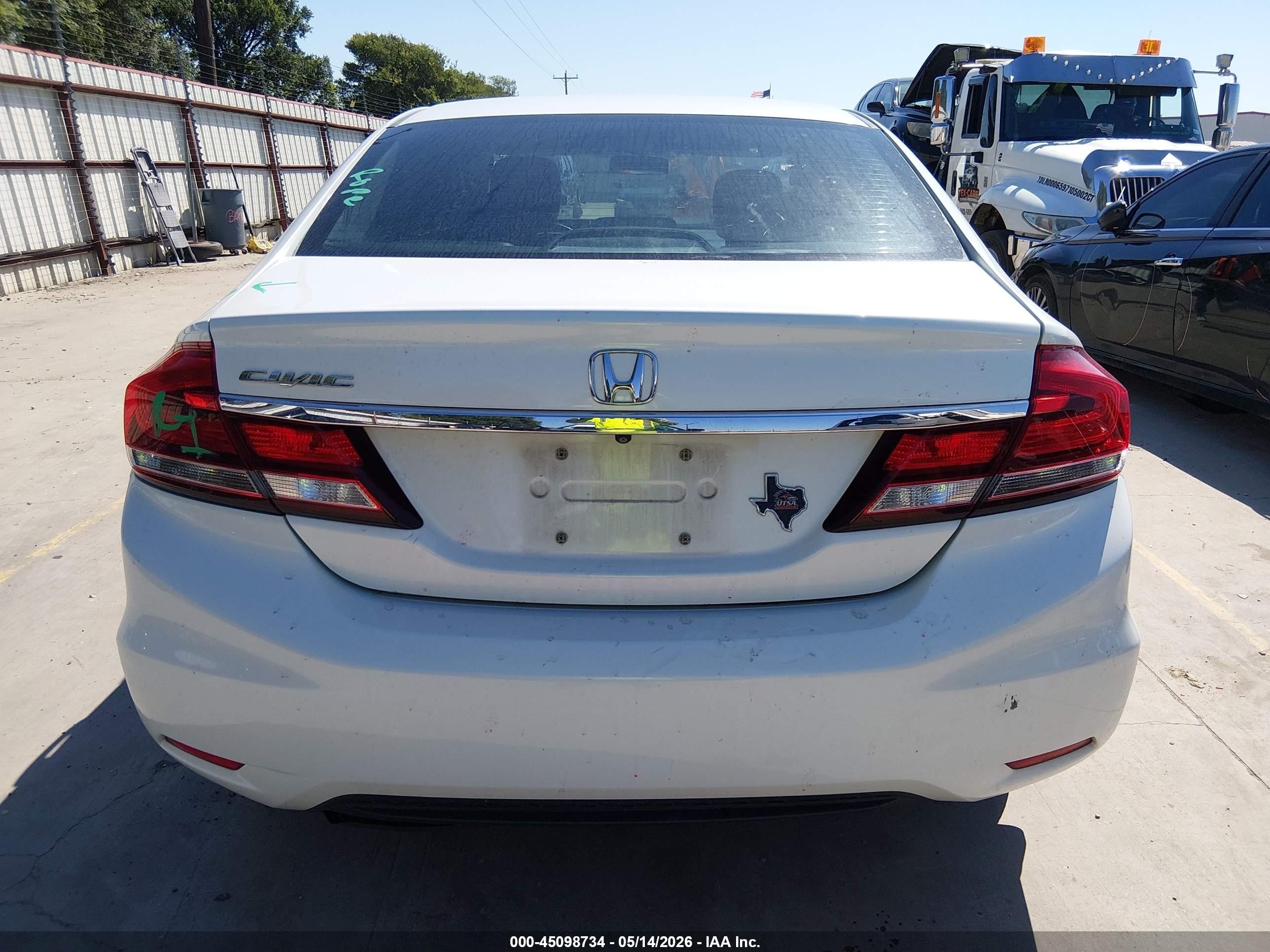 2014 Honda Civic Ex-l White vin: 19XFB2F92EE021114
