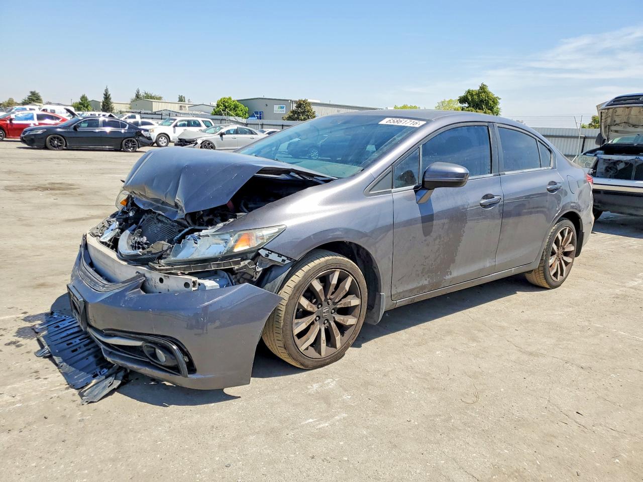 2014 Honda Civic Exl Угольный vin: 19XFB2F92EE045607