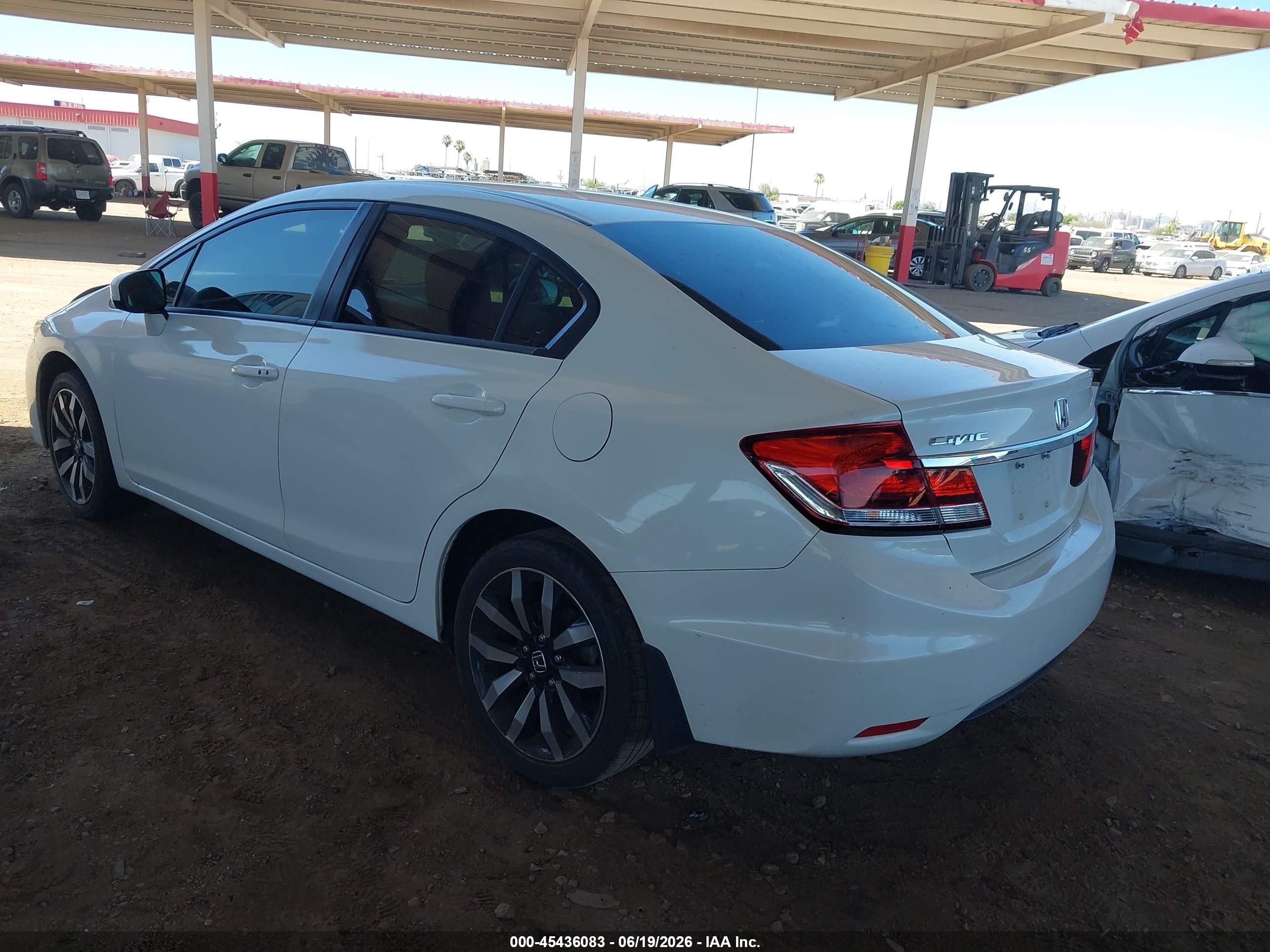 2014 Honda Civic Ex-l Белый vin: 19XFB2F92EE048622