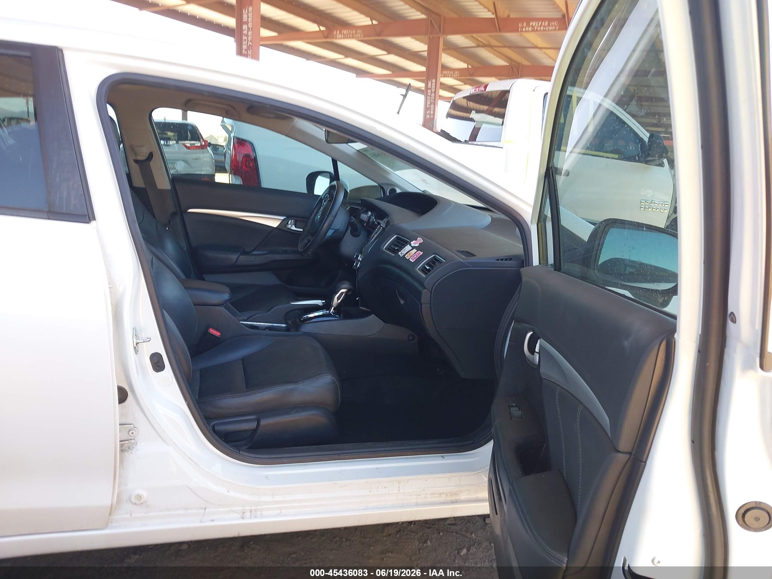 2014 Honda Civic Ex-l Белый vin: 19XFB2F92EE048622