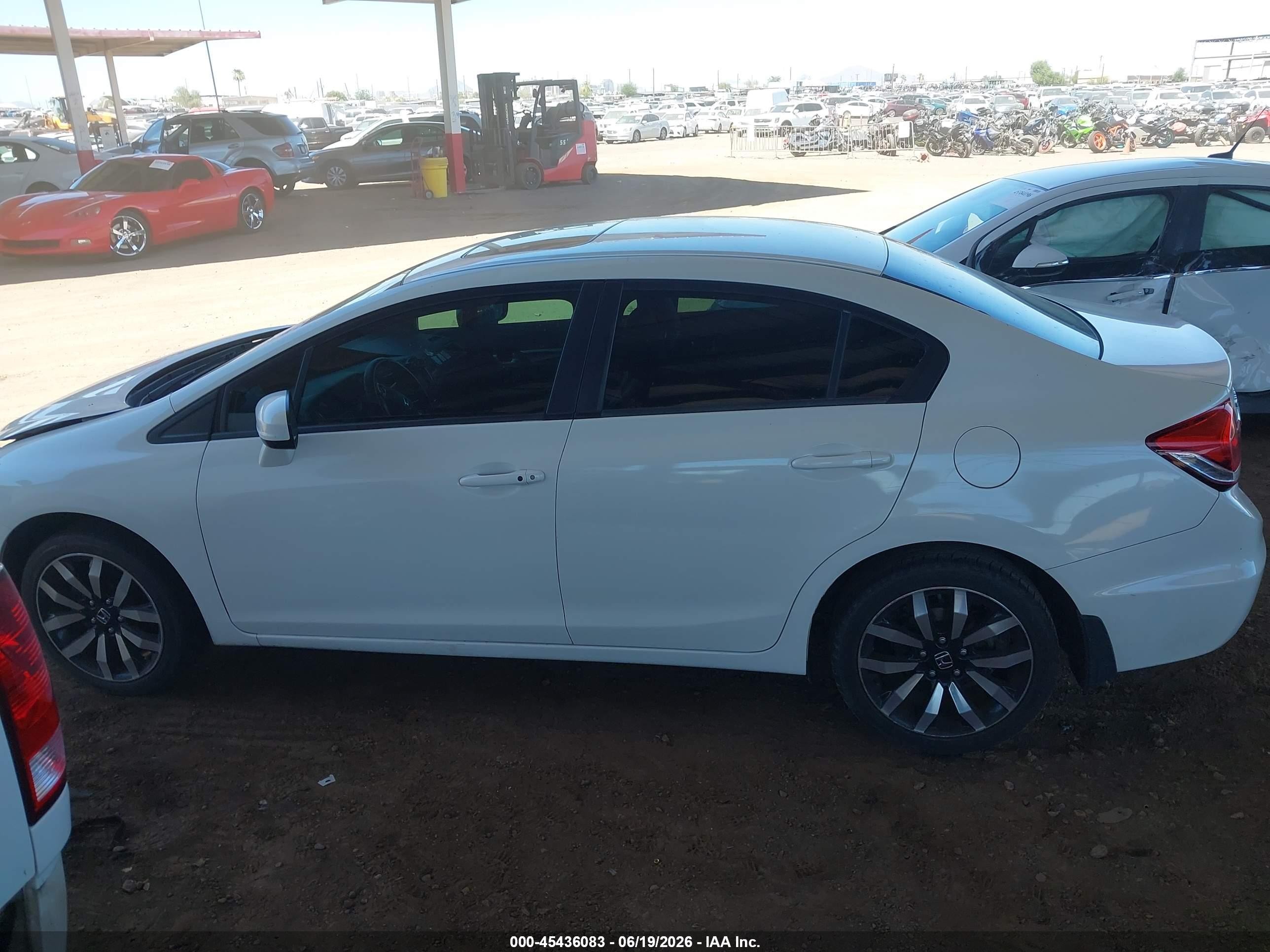 2014 Honda Civic Ex-l Белый vin: 19XFB2F92EE048622