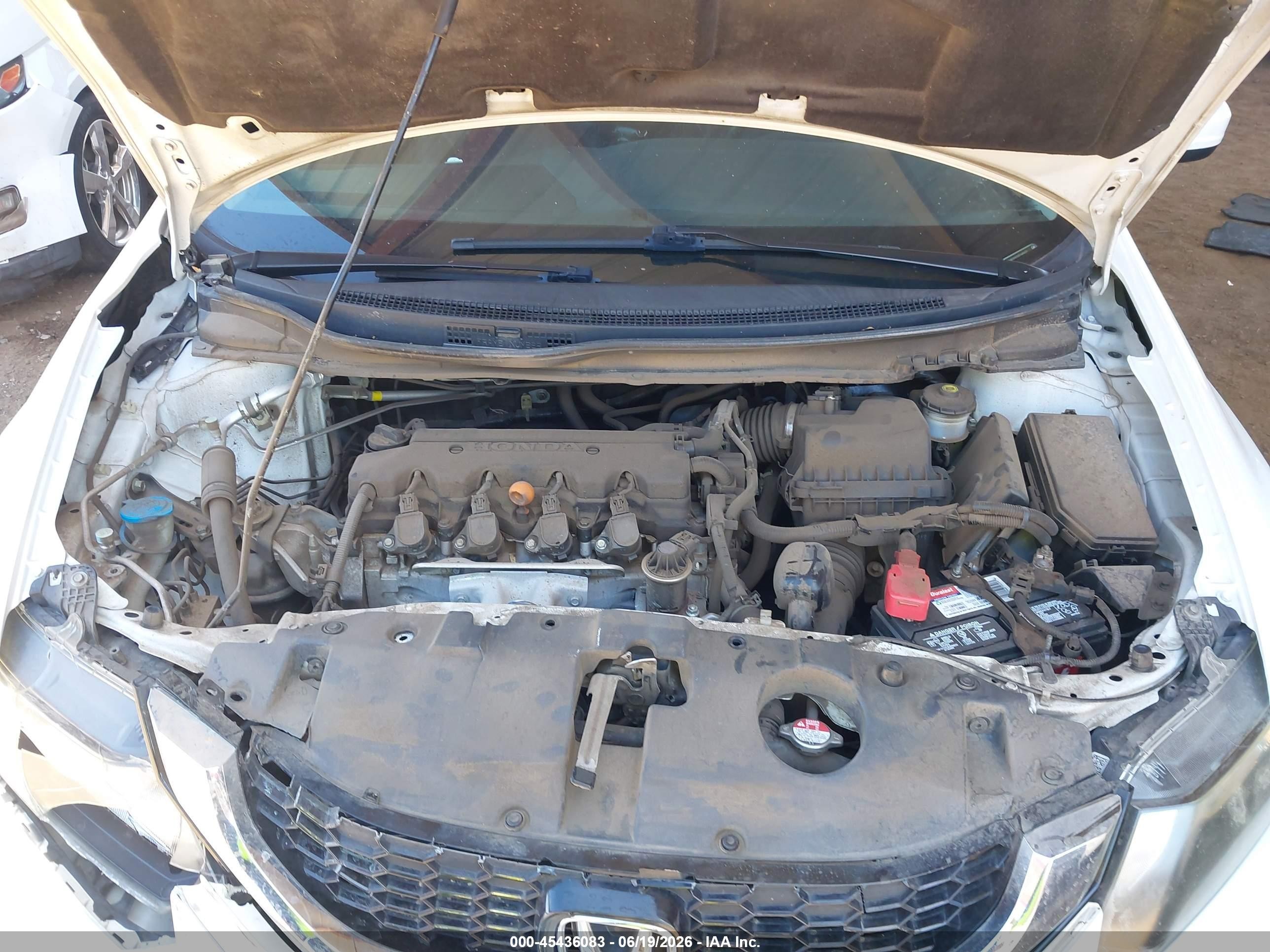 2014 Honda Civic Ex-l Белый vin: 19XFB2F92EE048622