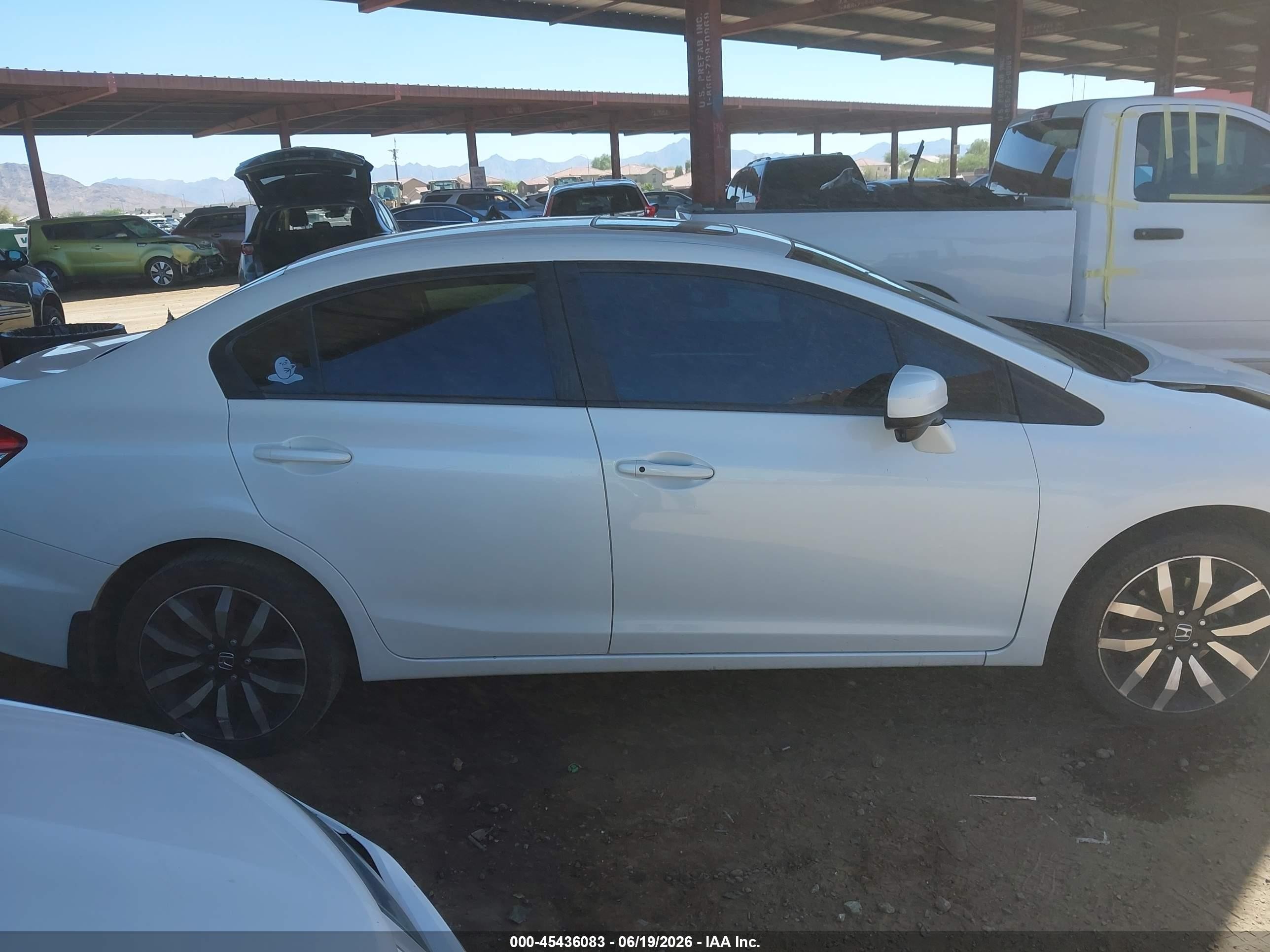 2014 Honda Civic Ex-l Белый vin: 19XFB2F92EE048622
