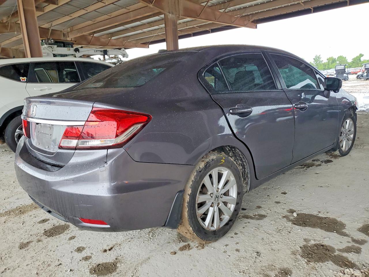 2014 Honda Civic Exl Gray vin: 19XFB2F92EE068157