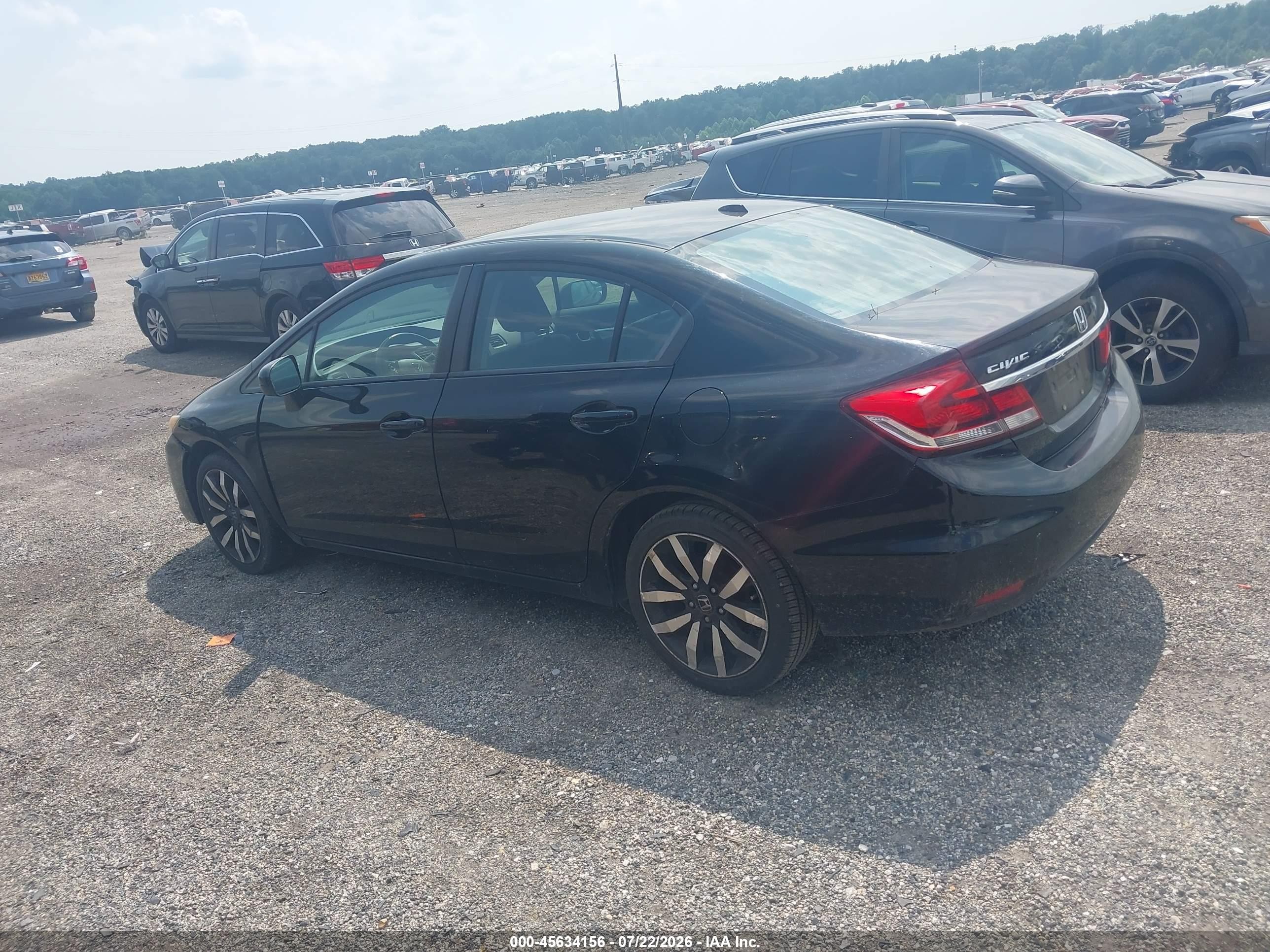 2014 Honda Civic Ex-l Black vin: 19XFB2F92EE200057