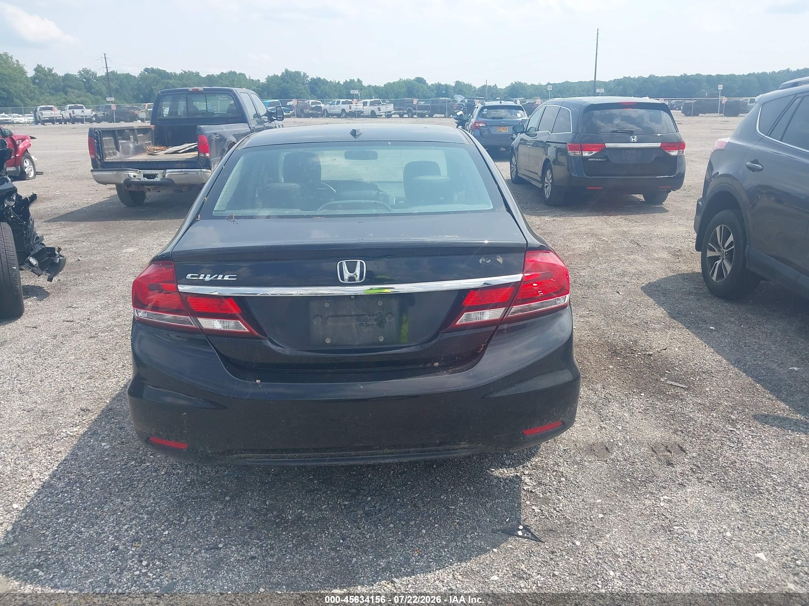 2014 Honda Civic Ex-l Black vin: 19XFB2F92EE200057