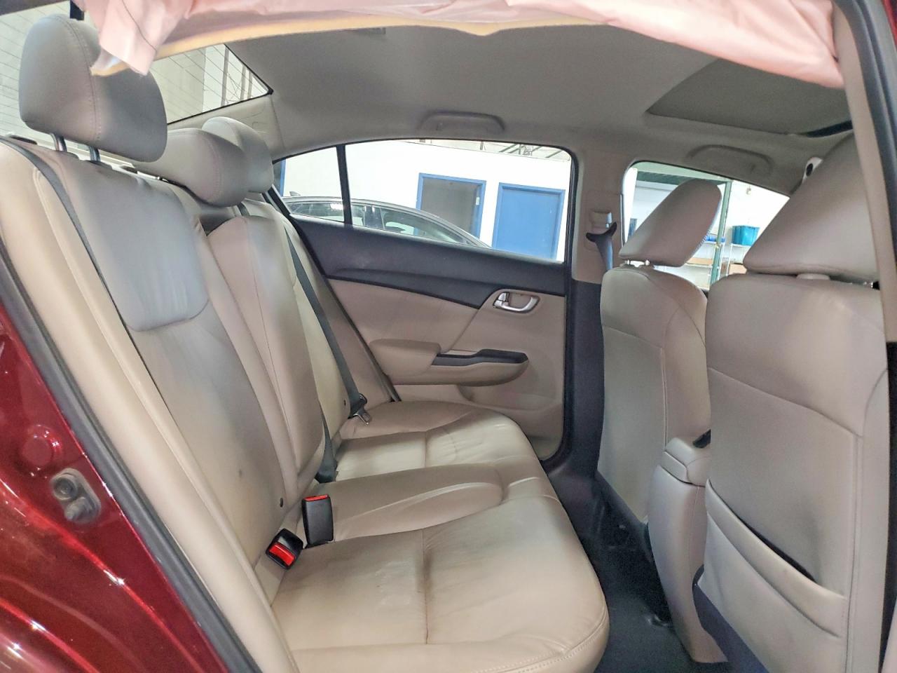 2015 Honda Civic Exl Maroon vin: 19XFB2F92FE023818