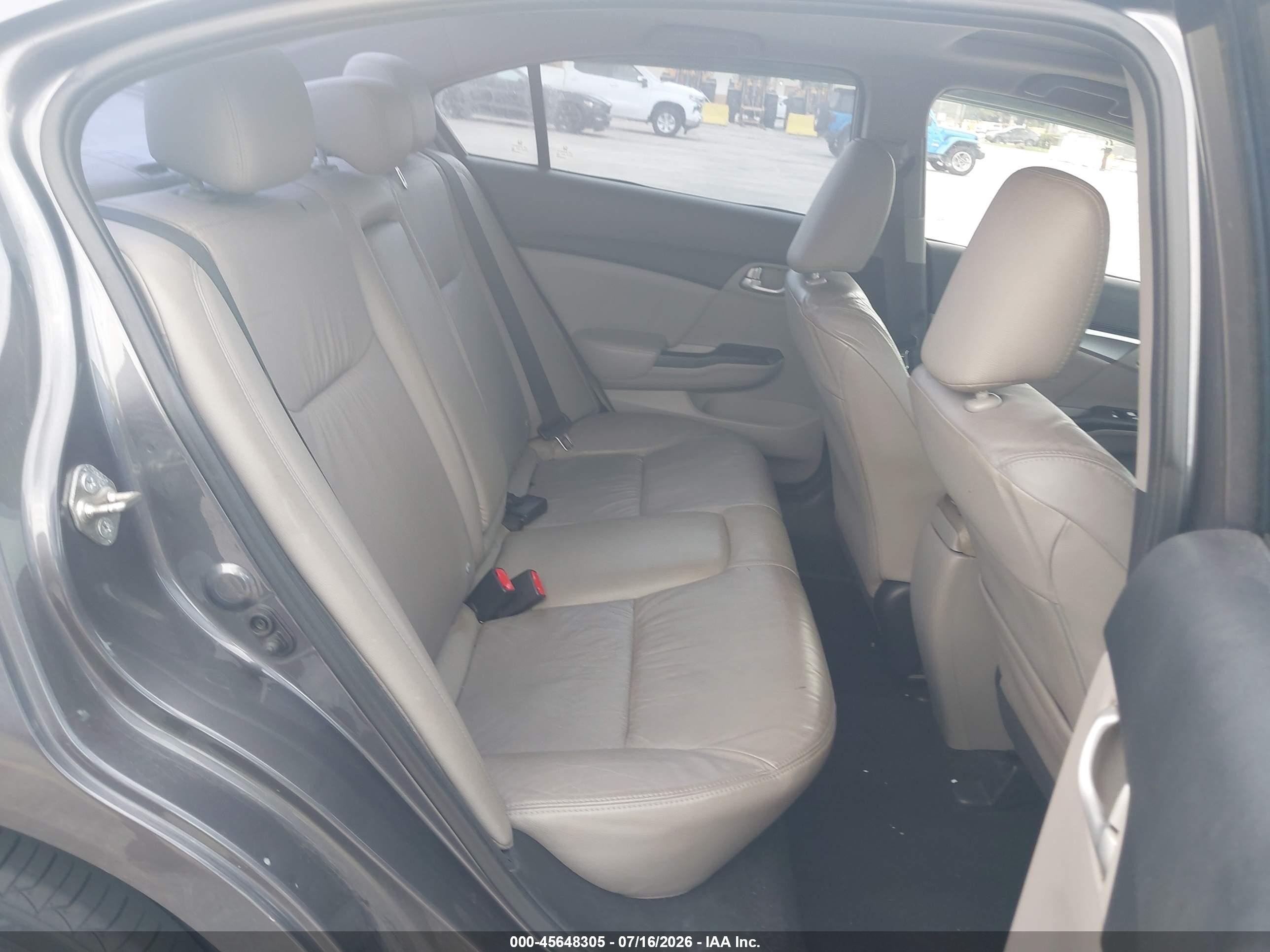 2015 Honda Civic Ex-l Gray vin: 19XFB2F92FE030879