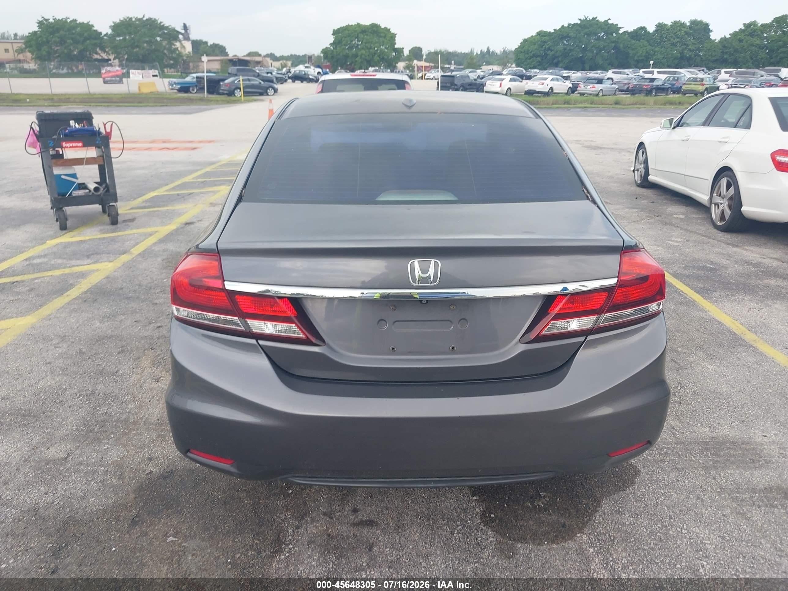 2015 Honda Civic Ex-l Gray vin: 19XFB2F92FE030879