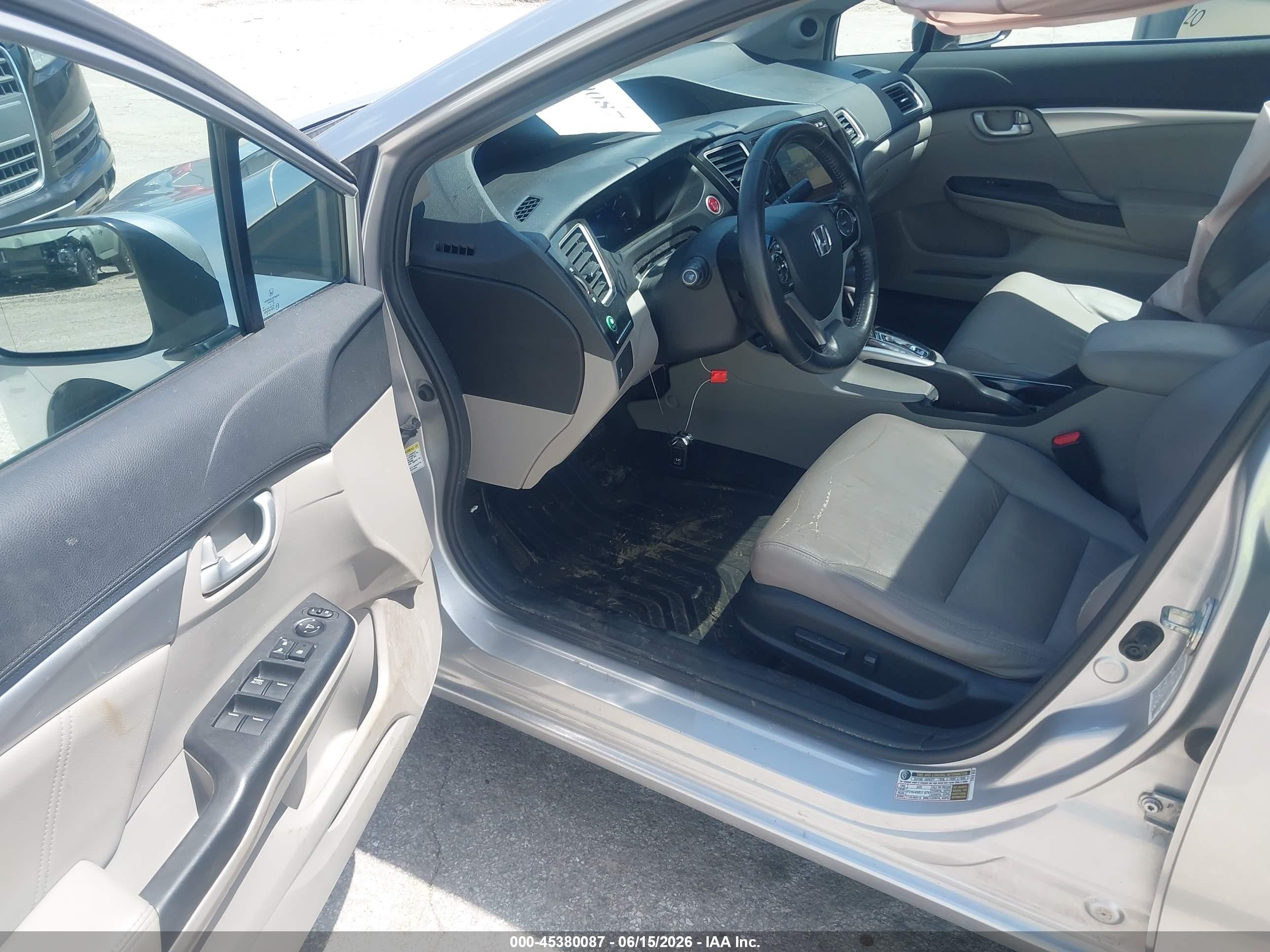 2015 Honda Civic Ex-l Silver vin: 19XFB2F92FE031076