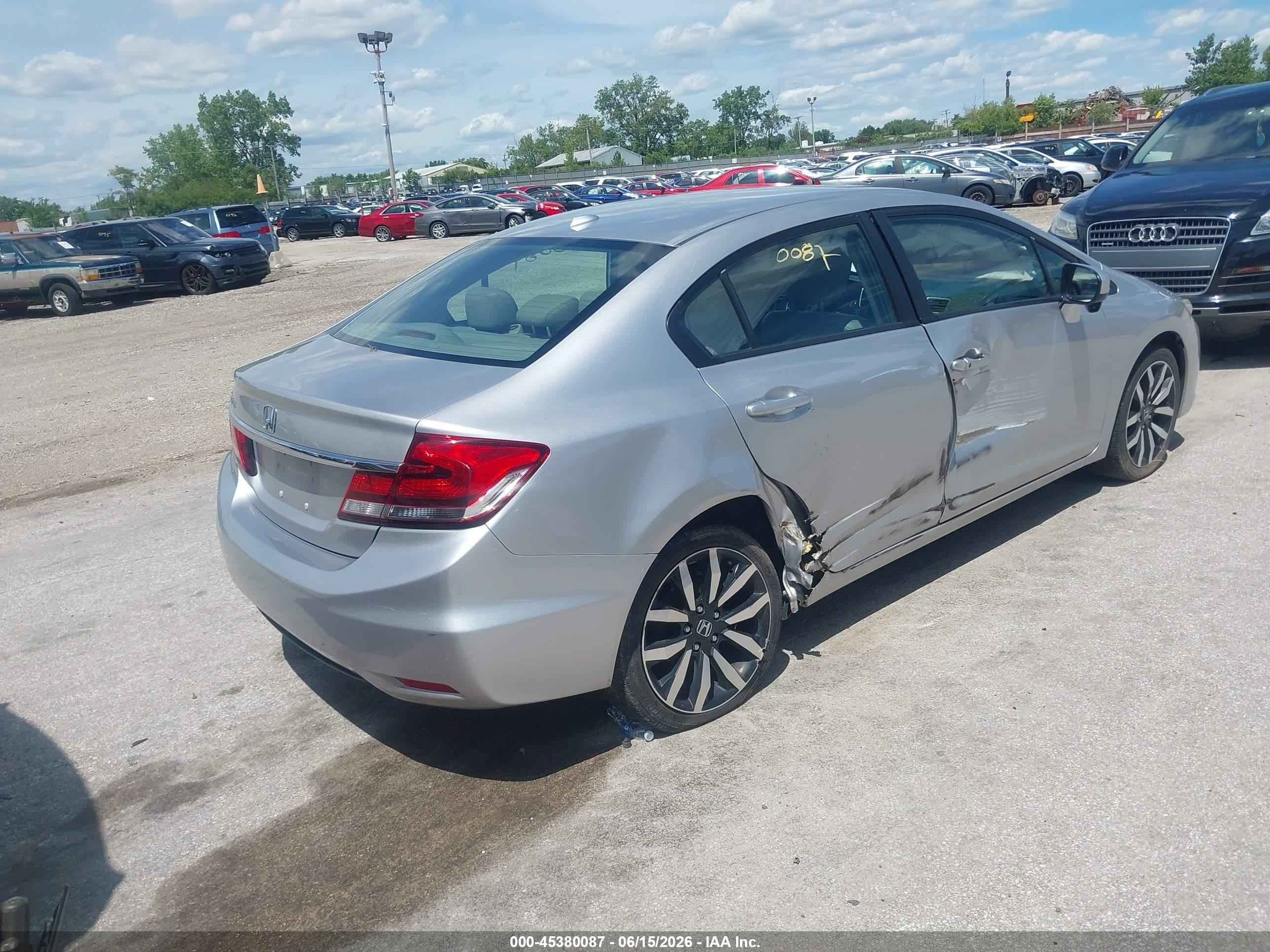 2015 Honda Civic Ex-l Silver vin: 19XFB2F92FE031076