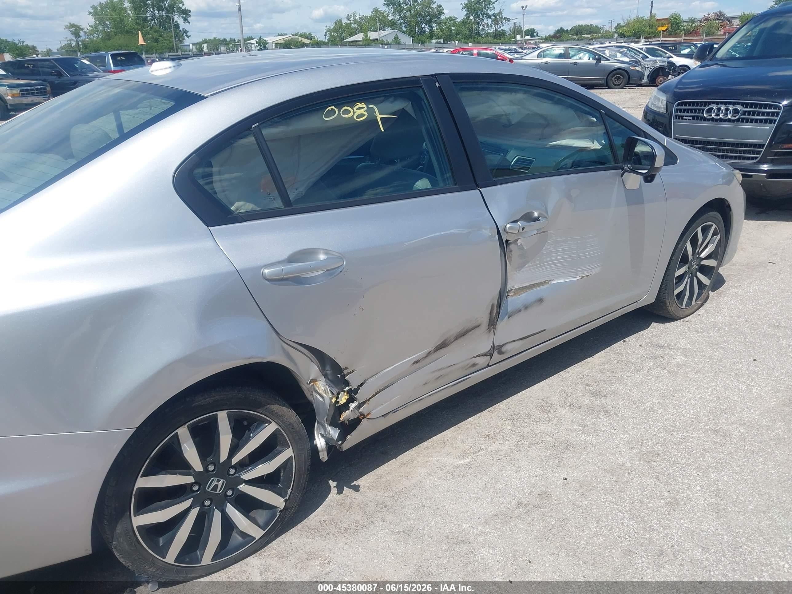 2015 Honda Civic Ex-l Silver vin: 19XFB2F92FE031076