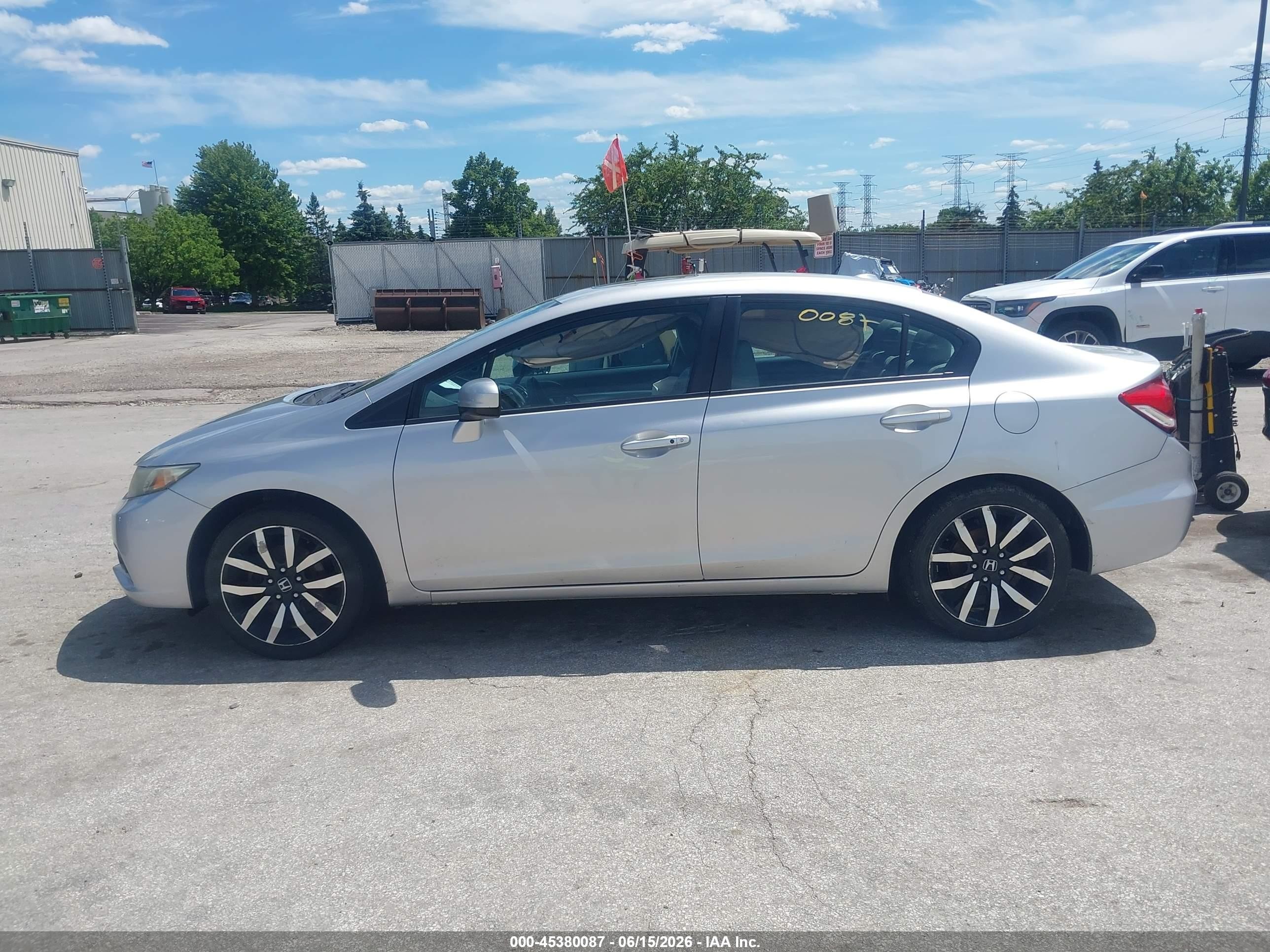 2015 Honda Civic Ex-l Silver vin: 19XFB2F92FE031076